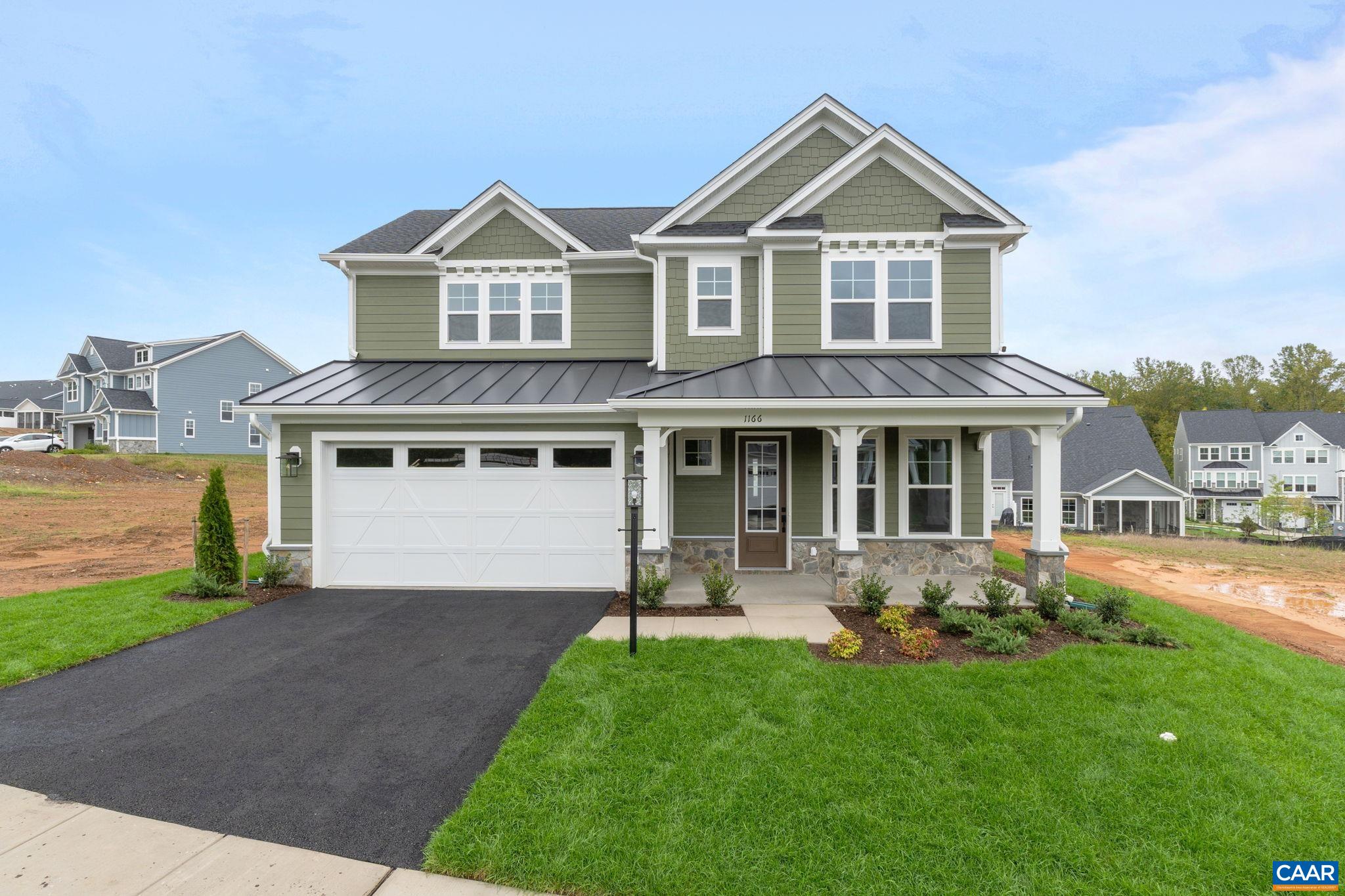 Welcome to the Grove at Brookhill, a quiet NEW neighborhood nestled in the woods with all the conveniences of Route 29 North in Charlottesville. The Redwood is now available to customize with a ~8-9 month build timeframe! This earth-friendly, farmhouse-style home has a generously sized kitchen with a walk-in pantry and drop zone from the attached 2 car garage for added convenience. Function meets design on the main level with a huge walk-in closet off the main level primary bedroom. Upstairs features 2 additional bedrooms, a shared bath, and a large unfinished loft. Quality features throughout including 2x6 exterior walls, real stone exteriors, oak stairs, solid core doors, wood shelving, tankless water heater, 95% efficient Trane HVAC and so much more. Photos are of a similar home and may show optional structural and design features. Select your homesite today!