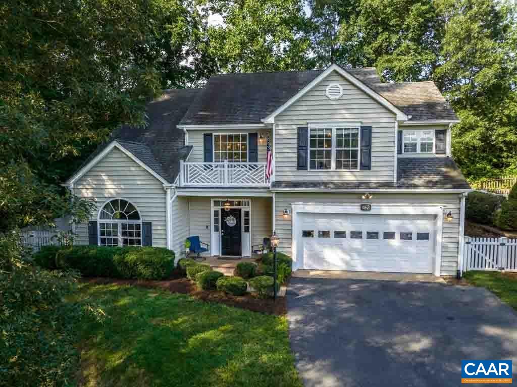 Come take a look at this beautifully maintained 4 bedroom and 2 1/2 bath home situated on a quiet cul-de-sac just 3 miles from Downtown Charlottesville!  The home bolsters a highly desired open-concept floor plan, updated kitchen, spacious 2-car garage, large owner's suite, fully fenced-in backyard and great community amenities which include a pool, walking trails, clubhouse, and neighborhood playground.