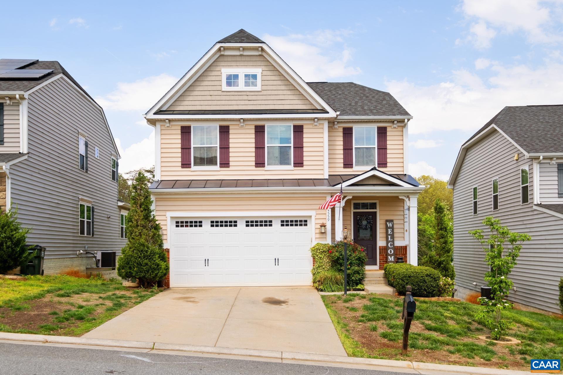 Welcome Home to this well maintained four bedroom home in the desirable Briarwood neighborhood.   This home boasts a amazing main level layout with expansive breakfast room that leads to a large deck overlooking the fully fenced back yard.  The large kitchen provides an open concept into the breakfast room and living room.  The formal dining room is off the kitchen and can be used for a home office for those not seeking a formal dining room.  The four generous size bedrooms are located on the second floor.  The walkout basement is unfinished and is perfect for a kids play area, gym, etc.  The basement has a rough-in for a full bathroom.  The backyard is nearly level and is perfect for kids, dogs, gardeners, etc.  Conveniently located to NGIC, DIA, Research Park, and all that Charlottesville as to offer.