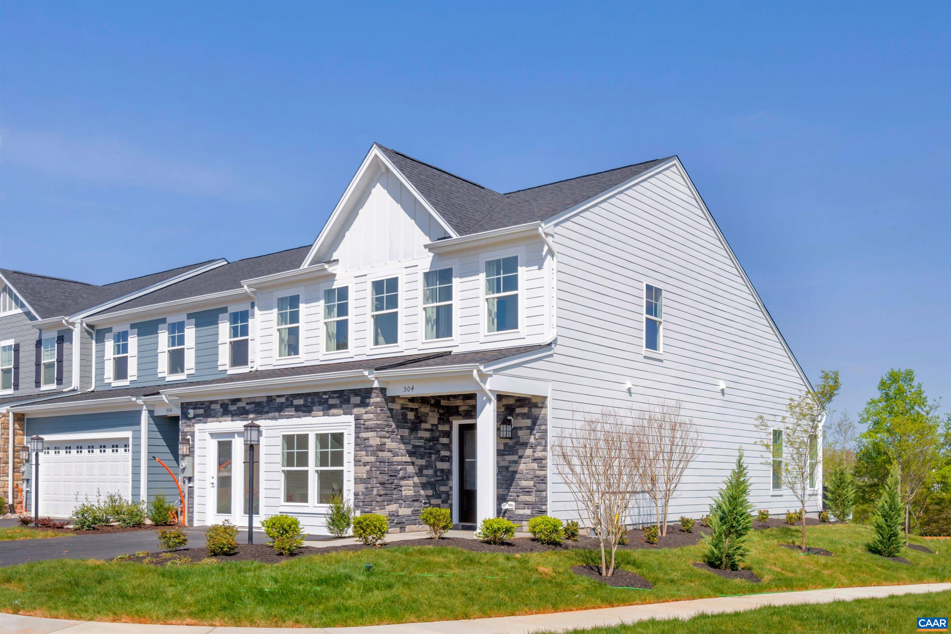 Welcome to your new ONE-OF-A-KIND Villa home at Glenbrook Parkside - Easy, low-maintenance One-Level-Living at its finest, with space to host loved ones, in the best location in Crozet! A stand-out in the neighborhood, this END UNIT home offers a unique floorplan that gives you an extra bedroom/OFFICE on the Main Level, a GOURMET KITCHEN with a CARRARA MARMI QUARTZ ISLAND and white soft-close cabinets, HVAC Zone Control, a rare SCREENED-IN-PORCH, PRIVATE WOODED LOT, and hard surface flooring throughout the entire home – that’s right - NO CARPETANYWHERE. There will be ONLY ONE home like this in Parkside! Steps from Crozet Park, and walkable to the Crozet Farmers Market and Piedmont Place. Come live where you play, Parkside! Similar Pictures. Current Est Delivery: Sept 2022. Ask about our ADDITIONAL CLOSING COST incentive for the month of July!