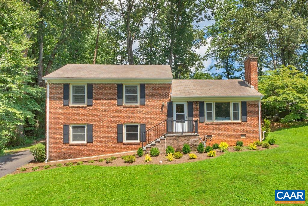 Lovely 4 bedroom 3 bath well maintained home in the sought after neighborhood of Greenbrier. Step into a light-filled living room with hardwood floors and a wood burning fireplace. Conveniently located is a renovated kitchen with white cabinets, stainless appliances and granite countertops. Enjoy a spacious first floor master suite with walk in closet, double vanity and tiled shower. In addition a second ensuite is on the second floor along with two additional bedrooms and full bath. This home boasts hardwood floors, updated windows, generator, large deck for entertaining and a cozy family room with second fireplace and gas logs for relaxation. Ample storage is throughout this home.  A classic floorplan to suit many lifestyles with the elementary school being only steps from this solid home.