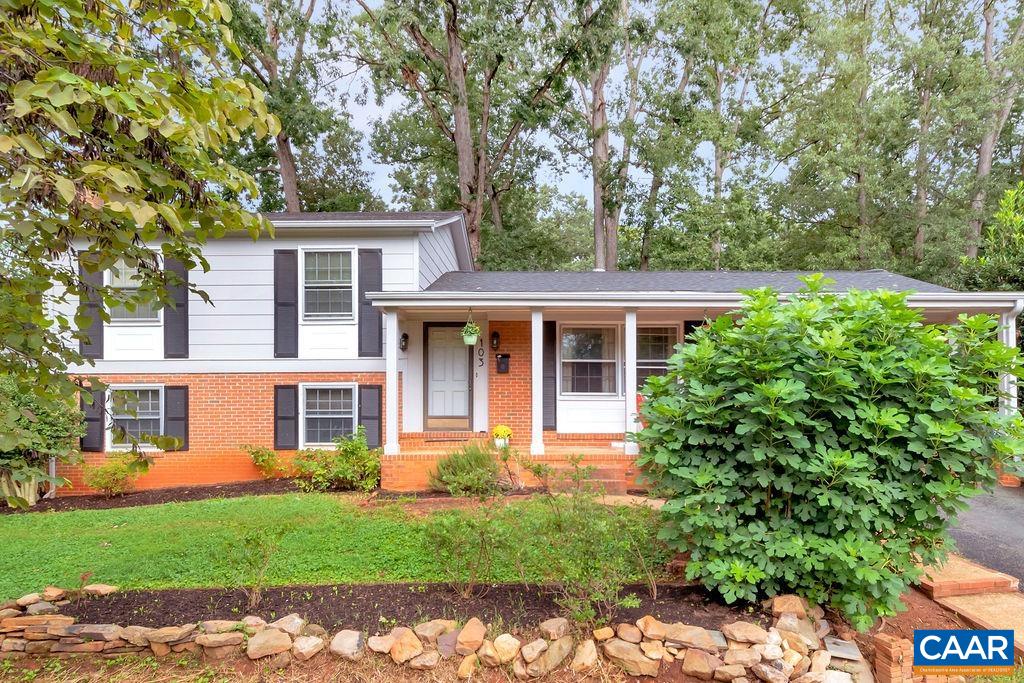 OPEN HOUSE SUNDAY 9/18-1 to 3 pm. At the center of the City, this Johnson Village home is less than 10 minutes from the Downtown Mall, Barrack's Road Center and 5th St Station.  Walk to the University Grounds, UVA Medical Center.  and Johnson Elementary. Sited on a spacious, elevated lot, the home has exceptional "living" room: main floor living room, lower level family room with fireplace, open kitchen with dining area, flex room with outside entrance (a perfect home office). And the owners recently added an extensive  stone-paved back terrace with dining and entertaining areas as well as a workshop/storage shed with electricity. Home has the privacy of a cul de sac location in the most walkable, welcoming and friendly neighborhood. There's good reason it is called a village!