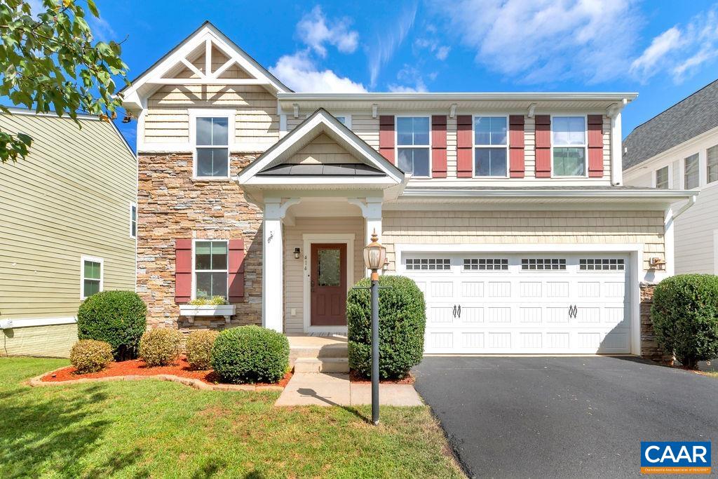 PUBLIC OPEN HOUSE on SUNDAY (9/11) from 2:30-4:30. A modern farm-house style home located within walking distance to multiple restaurants/shopping and Western Albemarle schools (Brownsville, Henley and WAH). Directly across the street you will find an AMAZING playground and open space (new 2021). This home is bright and inviting with oversized windows that enhance the homes natural light. The main level features hardwood floors a living room that could be used as a home office, sitting area or playroom. The family room flows nicely into the kitchen and dining room- perfect place to entertain. Off the dining area you will find a new huge trex deck that has stairs leading to the backyard. The kitchen has ample countertop space (granite) including a large island. Recessed lighting, breakfast bar and pantry are of few of the many conveniences. The 2nd floor host the primary bedroom and attached bathroom along with 3 other large bedrooms. The terrace level is excellent flexspace that walks out to a COVERED stamped concrete patio. You will also find the 5th bedroom and 3rd full bathroom. Plenty of storage in the utility room and 2 car garage.