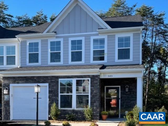 This end unit Beck Villa in Glenbrook at Parkside is currently under construction and offers a warranty-backed home, convenient location, and low-maintenance living! Morning light will spill into the Great Room and Gourmet Kitchen of this open-concept floorplan. Spread out in the sizeable main-level Owner’s Suite with generous closet space and huge windows. A 1-car garage with a bonus bed and bath makes for the perfect private space for out-of-town guests.  The second floor is built with two bedrooms, a full bathroom, and a second living space that makes a great workout area, office, playroom, or hobby space. Relax on your cozy deck, perfect for sipping your morning coffee.  Neighborhood amenities like a firepit, picnic tables, and swinging benches offer places to unwind within the community PLUS you’ll have quick access to Crozet Park featuring a dog park and playground! Glenbrook at Parkside has it all!  Photos shown are from a similar home. This home is currently under construction with a completion date by the end of 2022.