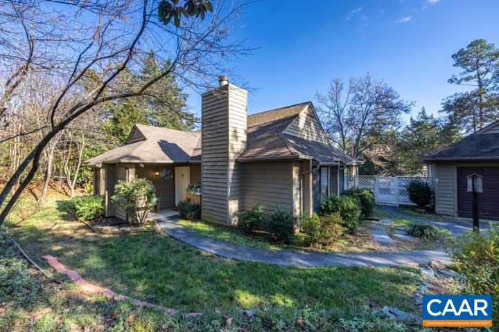 It doesn't get much better than this - well maintained one level home with expansive detached garage, corner lot, in Mill Creek. Light filled kitchen has been completely renovated, with granite counter tops, cabinets, huge farmers sink, skylight.  Cozy great room looks into the kitchen. Fenced back yard has been extensively landscaped, with recent retaining wall, sod and trees. The private patio is ideal for both morning coffee and evening cocktails. Master bathroom has been fully renovated with recent granite countertops, custom shower, skylight. All light fixtures have been replaced, including ceiling fans throughout. More recent updates include: HVAC system, garage door opener, rear deck. Mill Creek is a hop, skip and short drive to 5th Street Station, that features Panera, Wegmans, Dicks Sporting Goods and much more. Super convenient to Route 64, downtown Charlottesville and UVA. *There is no For Sale sign, per HOA regulation