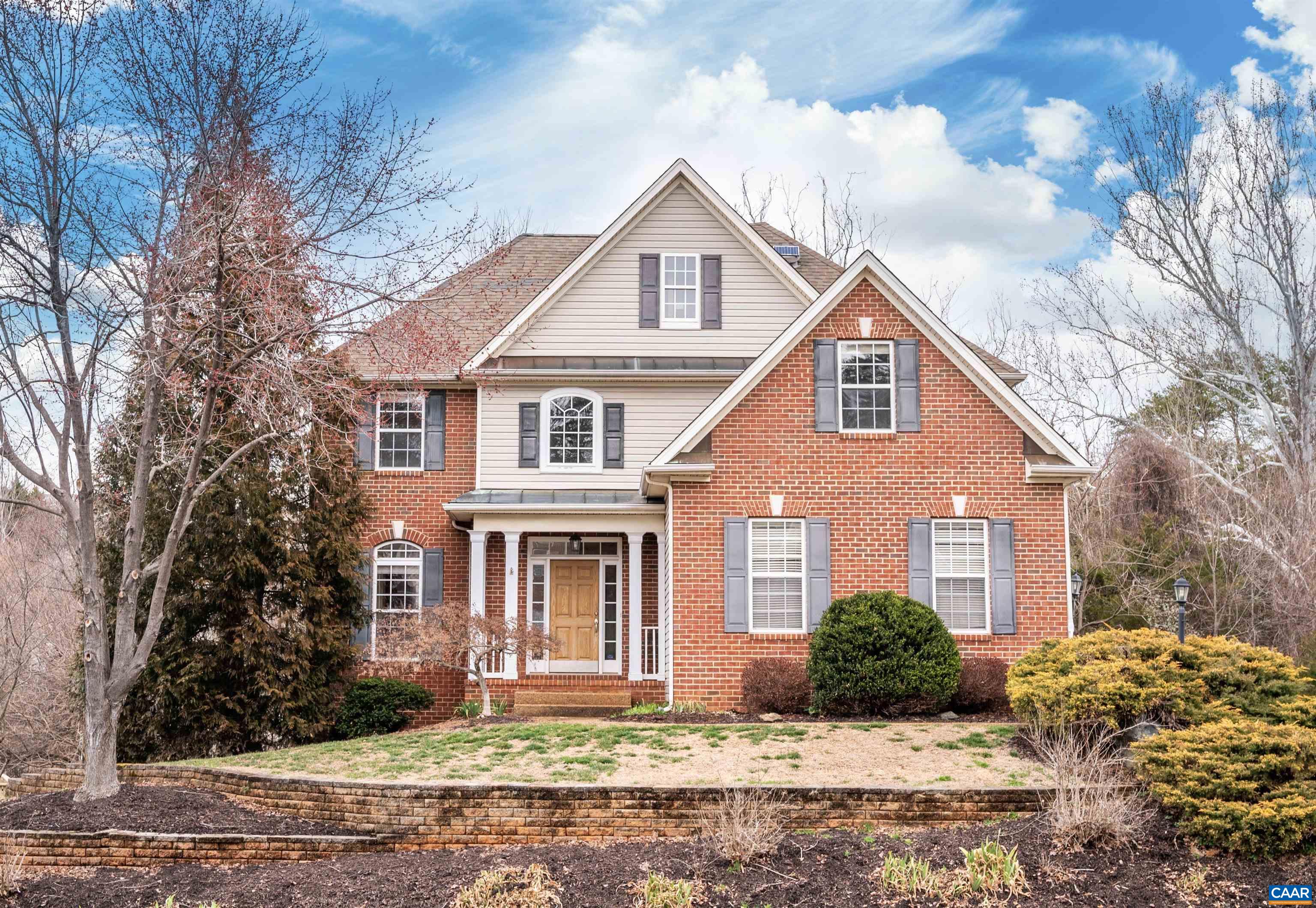 This 4 BED, 3.5 BATH, 2,482 FIN SQ FT home is CONVENIENTLY LOCATED within a PRIVATE CUL-DE-SAC within Charlottesville's highly desirable FONTANA neighborhood and features picturesque CREEK & WOODED VIEWS, convenience to the extensive NEIGHBORHOOD TRAIL SYSTEM, and ENDLESS IMPROVEMENTS: a newer hot water heater (2022), dishwasher (2022), disposal (2021), upstairs heat pump (2016), and more! Prepare meals in the EAT-IN KITCHEN and dine formally in the FORMAL DINING ROOM with tray ceiling or grill out more casually on the SPACIOUS BACK DECK! Rest easy in the LARGE PRIMARY SUITE, featuring TWO CLOSETS (one being a walk-in!), an OVERSIZED JETTED SOAKER TUB, and two vanities with endless amounts of countertop space! Boasting unparalleled VERSATILITY & GROWTH POTENTIAL, finish out the 1,084 SQ FT WALK-OUT BASEMENT (with an already-plumbed and partly-finished FULL BATH) or utilize this level as ENDLESS STORAGE SPACE! Located only 5-10 minutes from Pantops shopping, McIntire Park, Darden Towe Park, Pen Park, Martha Jefferson Hospital, and the Downtown Mall, and just 15 minutes from UVA! Open House Sun 2/19 12-2PM.