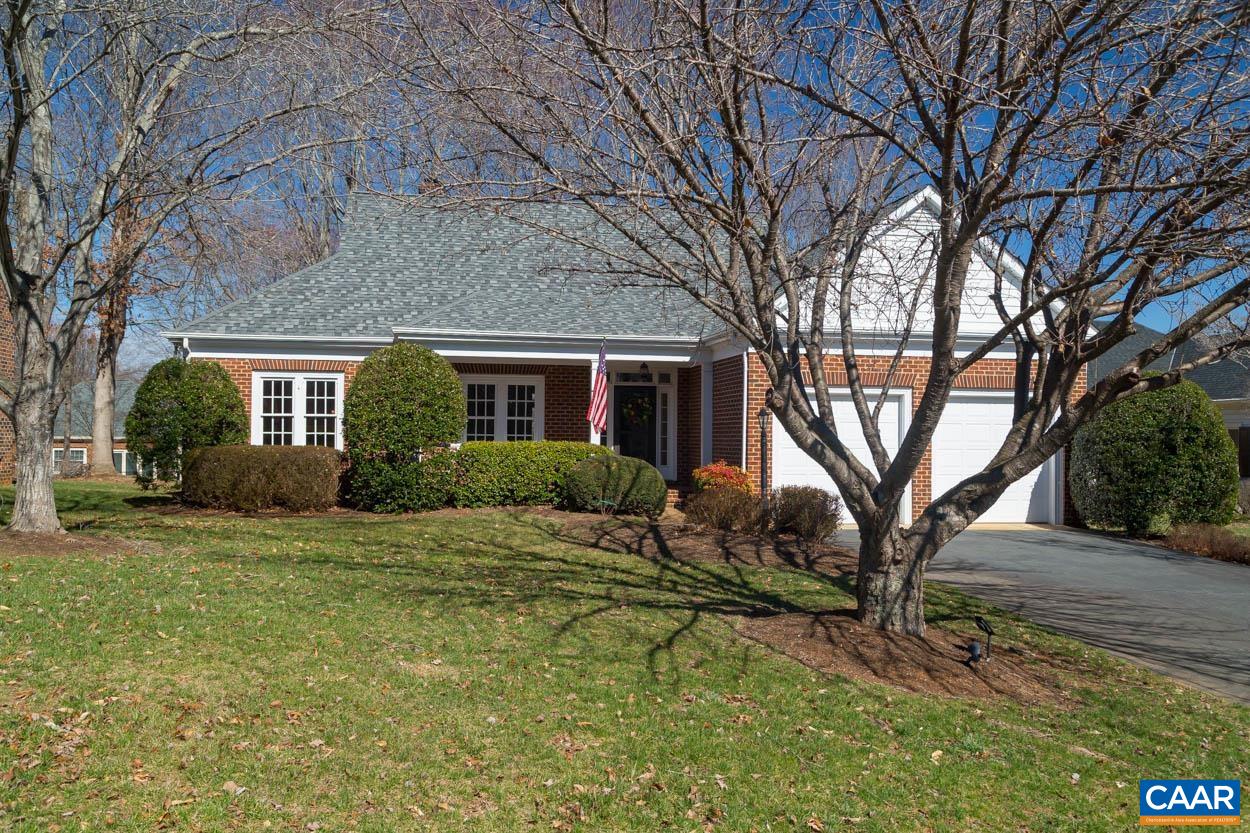 Sought after Glenmore BAXTER COTTAGE home. 3 Bedrooms on the MAIN level. Very open plan with no stairs. Known for its' signature 21' x 10' corner sunroom that offers endless windows and natural interior sunlight. Remodeled kitchen that features granite countertops & custom Cherry cabinetry.  Adjoining corner sunroom is one of the many highlights of the Baxter, offering natural light through the beautiful windows along two walls. Two remodeled full baths include standing Cherry vanities/cabinetry. ALL Family room windows /doors and dining room bay windows are brand new. Wonderful location that adjoins the Cottage common area park. Freshly painted interior. Benjamin Moore White Dove.  2019 ROOF and 2020 water heater and all new light fixtures. 9' ceilings throughout. Magnificent mature pale pink cherry tree can be viewed from spacious front porch. Retractable awning over back deck.