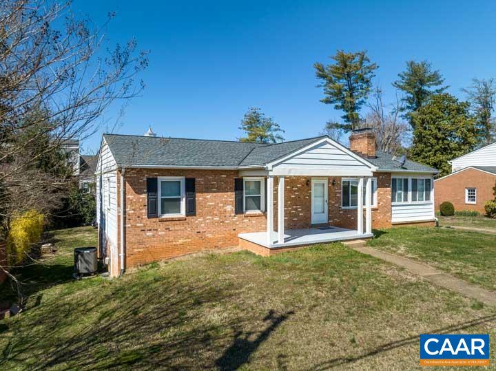 Excellent location! All one level home. 3 bedrooms. 3 full bathrooms. One car rear loading garage in the basement with a semi-circular driveway. Many recent improvements! A wood burning fireplace in both the living room as well as downstairs family room. Lovely brick home within walking distance to Woodbrook Elementary School. New roof in 2015. New carpet in 2020 over hardwood floors. Foam insulation in attic ceiling in 2015, a $12k value. All plumbing pipes were replaced in 2016. Kitchen and 3 full baths were remodeled in 2016. Basement was finished in 2016. New HVAC unit was installed in 2018. Bathroom auxiliary wall heaters don't work.