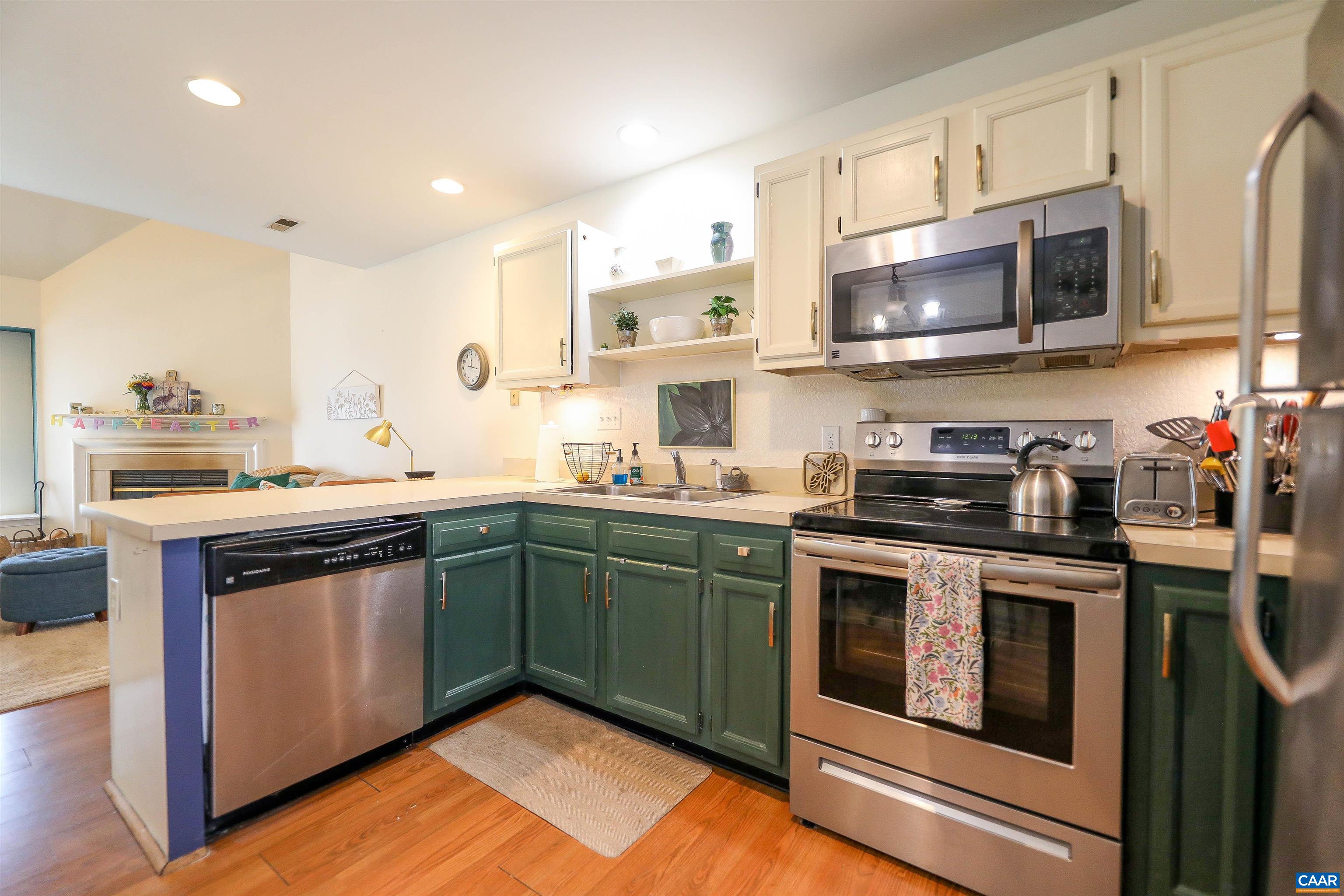 Welcome Home to Highlands community on the route to Crozet! This adorable & move in ready 2 Bedroom 2 Full Bath attached home features a loft, fireplace, outdoor patio, great yard for gardening & new firepit for gatherings. NEW HVAC 2022; Water Heater 2019 & Roof 2018. Come see this gem today!