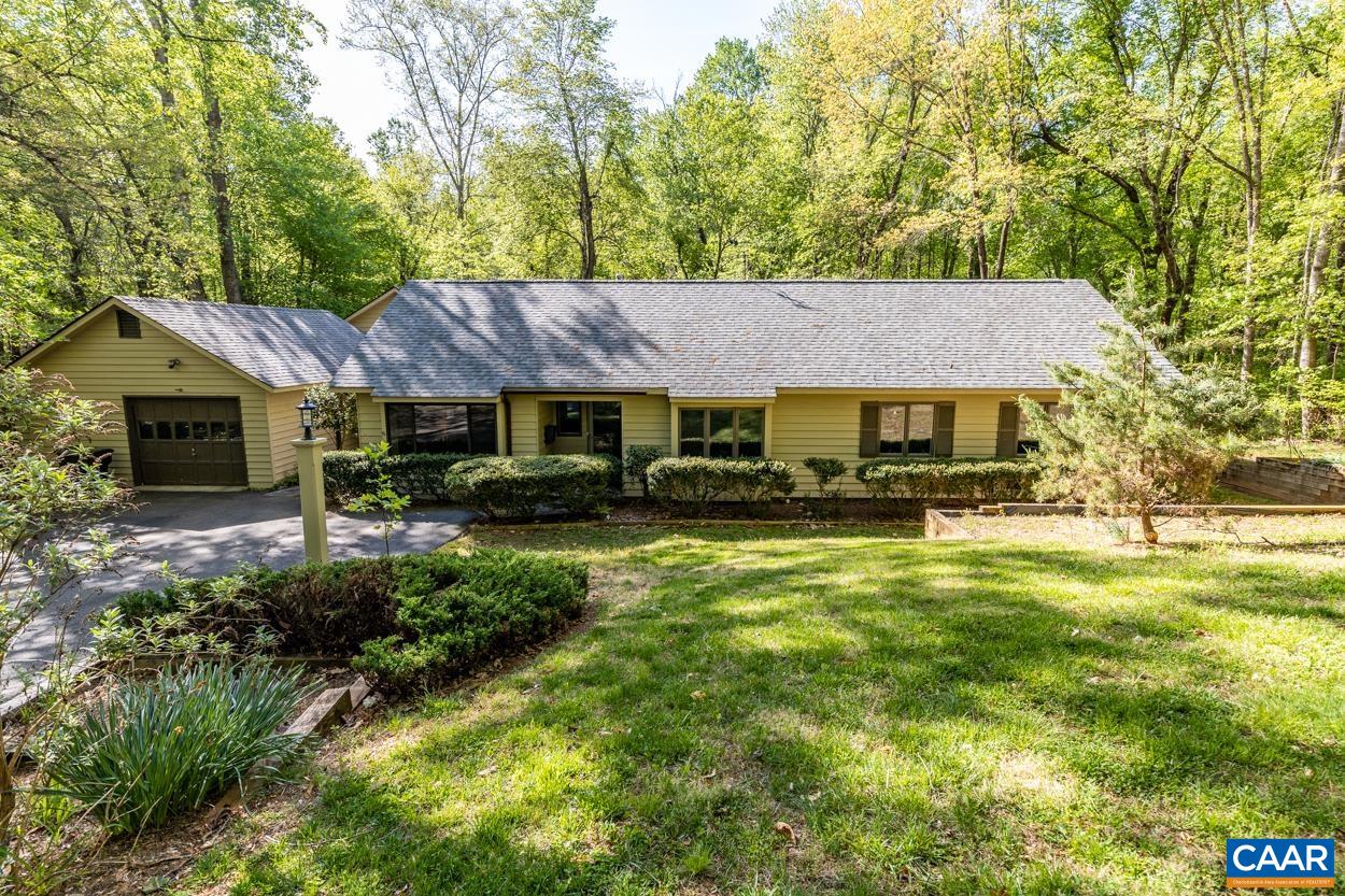 Well-maintained one-level living ranch home 3 bed, 2 bath. Expansive, private back yard looking toward forest and stream. Features a heated gunite indoor pool and hot tub in conditioned space. Indoor pool advantages: year-round use, privacy, safety, easy maintenance and less chemical use