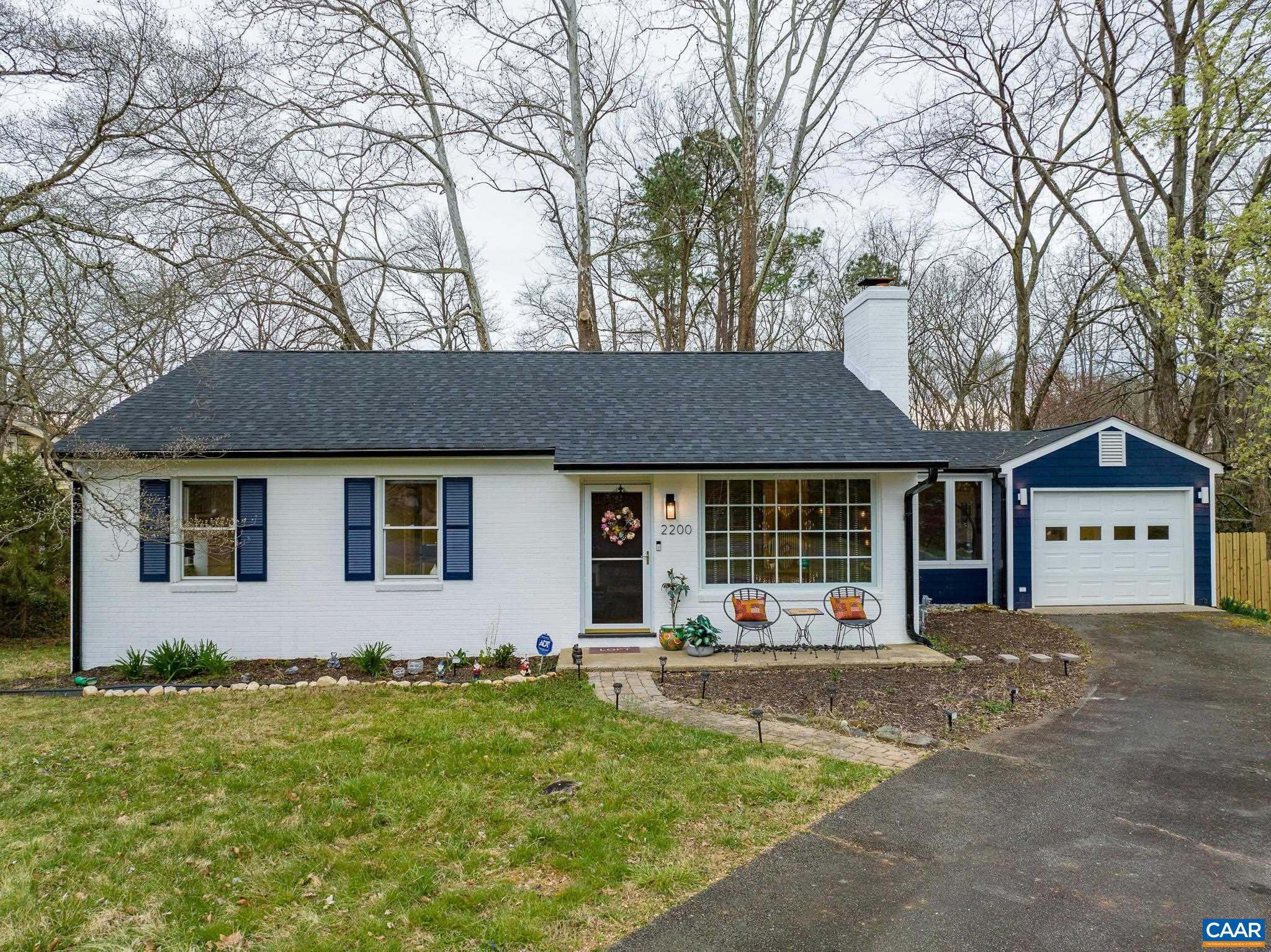 Newly Renovated, turn key home or short term rental opportunity. 4 bedroom, 2 bath, one level home with full finished basement w private entrance and attached garage. Private back yard with brand new fence & its own private access to the Rivanna Trail and Greenbrier Park! Great room with wood stove and hardwood floors; remodeled kitchen with all new appliances, granite countertops, tile backsplash; dining area; sunroom/office; 3 bedroom with hardwood floors, one with a large custom builtin closet; tiled full bath; master suite with walk in closet, full bath with titled walkin shower; family room with wet bar and tile floors; large laundry room with builtin ironing station utility/bonusroom; large slate patio; Storage Shed. Freshly Painted Exterior. Large Brand New Covered back patio. Centrally located to Downtown, UVA & 29 North.