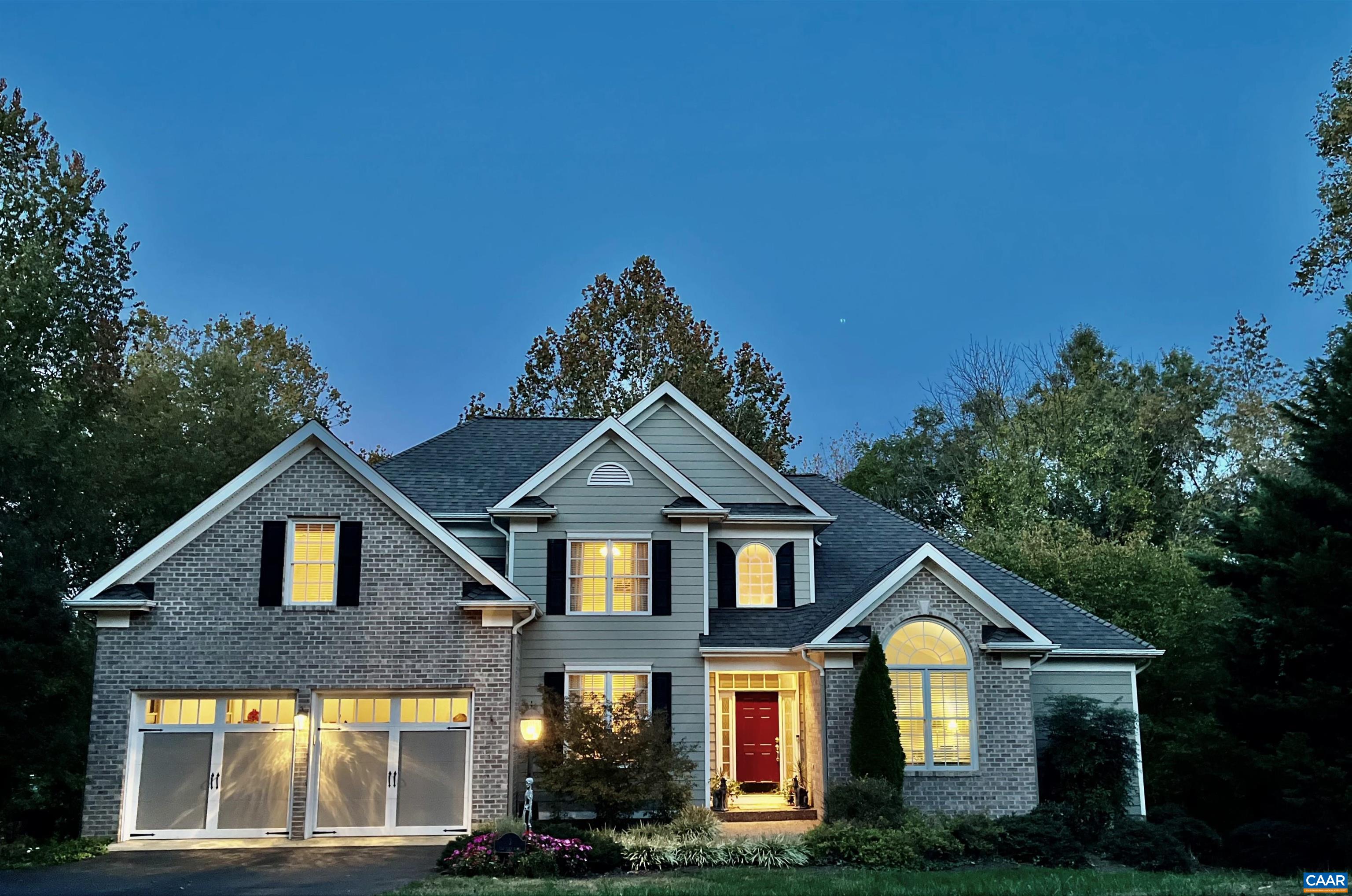 Custom built well maintained home in sought after Bellair.  .  Enjoy fishing or canoeing on the neighborhood pond!  Only minutes to UVA, Boar's Head, Farmington and downtown Charlottesville. Walk to Foxhaven Farm and enjoy the many walking trail Light filled spaces are noted throughout house. First floor master enables one level living.  Generous master bath with large separate jetted tub and tiled shower plus sizable walk-in closet.  Large office with French doors is perfect for remote work!  Three additional bedrooms on the second level and open terrace level with ensuite bedroom and bath that is perfect for guests or in-laws.  House has numerous upgrades and updates.  refrigerator 2022/ added privacy fence on rear deck! Oversized garage with space for storage.  Spacious lot with mature landscaping including bank of azaleas and peonies Incredible extra large unfinished basement area perfect for future expansion.  Sewer being installed in Bellair after July 2023  - homeowners will have option to connect to sewer and this will give the house 5 bedrooms. Beautiful neighborhood pond! Walk, bike or jog on beautiful streets that adjoin Fox Haven Farm.   Owner is licensed Real Estate Agent in the Commonwealth of Virginia