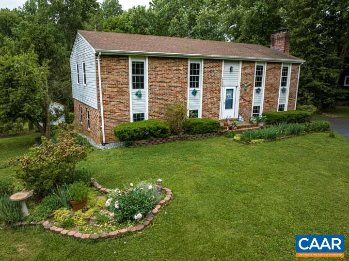 Fantastic opportunity to live in the desirable Hollymead neighborhood. Lovely brick home on nearly a half an acre. Within walking distance of the community lake, community pool, schools, playgrounds. Shopping galore is so close by! High speed internet. Great work from home environment and floor plan. Front windows were replaced in 2011. Rear windows were replaced in 2017. Paved driveway added in 1993. Wood burning fireplaces, one in basement family room, one in living room. Shed is 10x16 and will stay. HVAC replaced 2023. Roof 2008. HOA charges an additional fee for pool access.