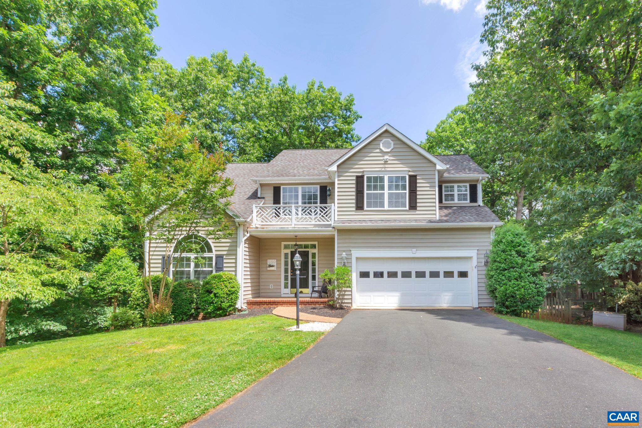 Don’t miss the extraordinary extra features in this classic but super sized colonial set on nearly a half acre lot just minutes to shopping, dining, and downtown/UVa in sought-after Foxcroft. Beyond the soaring cathedral ceilings, sheer size & spacious rooms you'll find rare extras like a professional-level batting cage and jaw-dropping newly finished basement with fun for the whole crew. Imagine karaoke nights on the custom stage, hosting the next super bowl party on the large projector screen with a full sized custom wet bar and multi-level seating. Finally have the space for your favorite team memorabilia to be properly displayed. Sellers are even willing to leave the basement fully furnished including projector, drums, couch, air hockey table, and bar stools. On the main level enjoy formal and informal living space with newly waxed wood floors and access to the great rear deck. The top floor boasts four large bedrooms and a proper laundry room including a huge primary suite with cathedral ceiling and jetted tub. There's plenty of storage space as well with extra large garage, walk-up attic, and basement closets. Come enjoy Foxcroft's pool and clubhouse with grill all summer long!