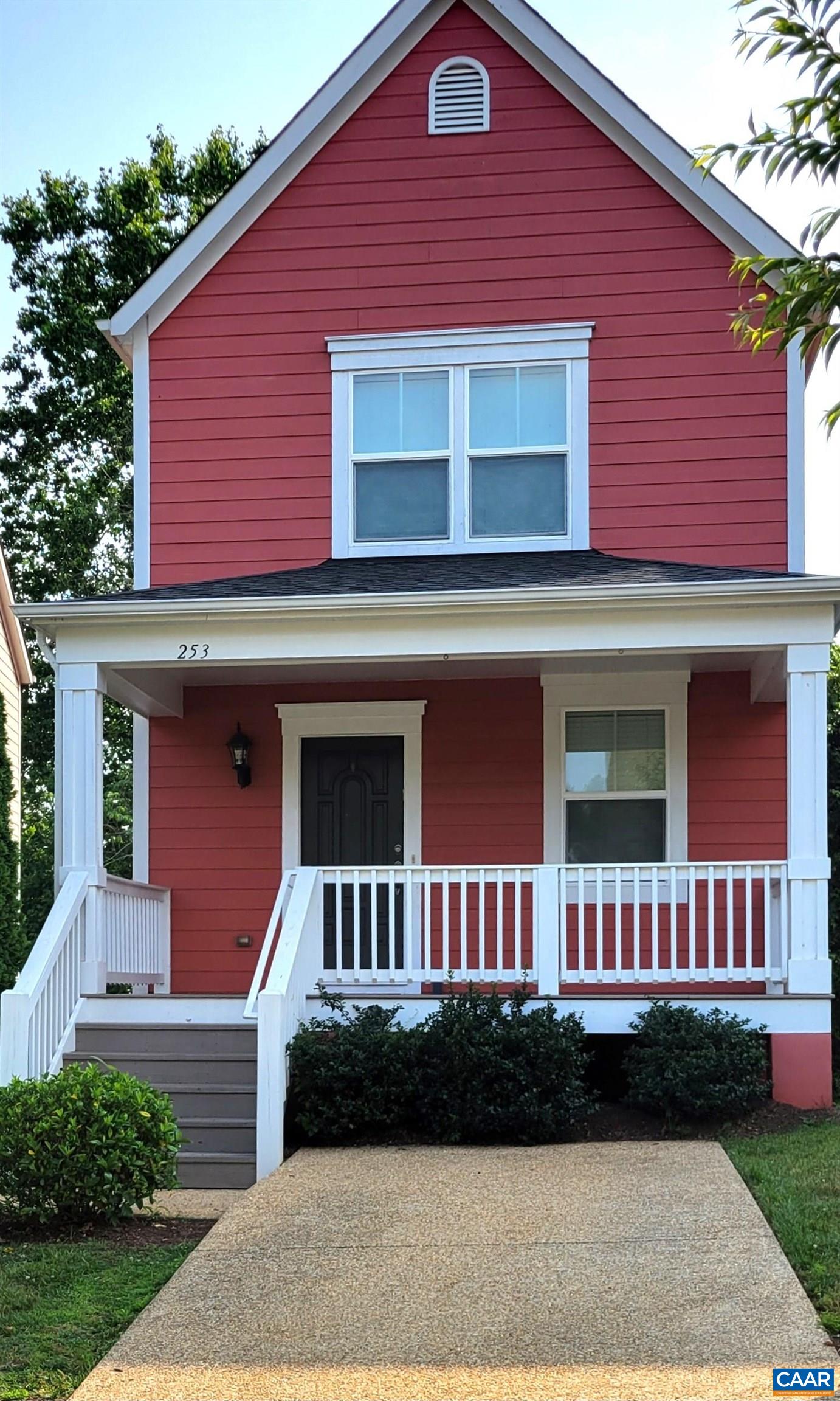 Conveniently located in the Fry Springs neighborhood's Huntley development. Near the University of Virginia, hospital, Wegman's shopping area, the Rivanna Trail & more. Charming 3 bedroom 3 1/2 bath home with open living area floor plan. Quality upgrades throughout including wood & ceramic tile flooring in all living areas and ceramic tile in the bathrooms with carpet on the second floor. NEW HVAC installed May 2023 includes 10 year transferrable warranty. Fresh paint throughout. Kitchen features granite countertops over white painted wood cabinets and stainless steel appliances; plus a pantry. Natural light throughout, large covered front porch, rear deck overlooking wooded area and completely finished lower level with recreation room, 3rd bedroom and full bath and walk out to year private rear yard. Main bedroom suite features walk in closet, private bath with double vanity and tiled tub surround.