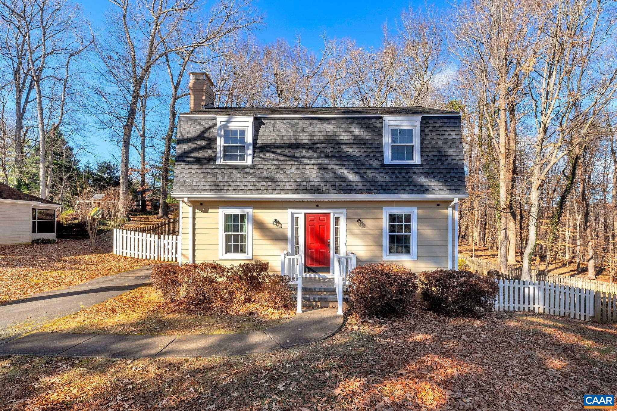 Home in great neighborhood looking for cash buyers with construction abilities. TLC needed, however many upgrades were made in 2020 to this charming 3 bedroom Hollymead home. Beautiful hardwood floors in living room, dining room, and bedrooms. New in 2020: 50 year roof shingles, front & dormer windows, stainless kitchen appliances, Granite kitchen countertops, rehabbed kitchen cabinets with solid wood doors, 1.2 gallon bathroom toilets, refinished hardwood floors, CAT5 wiring. Ting & Comcast are both available for high speed internet. Quiet cul-de-sac street, paved driveway, fenced rear yard with storage shed. Seller is looking for a quick closing.