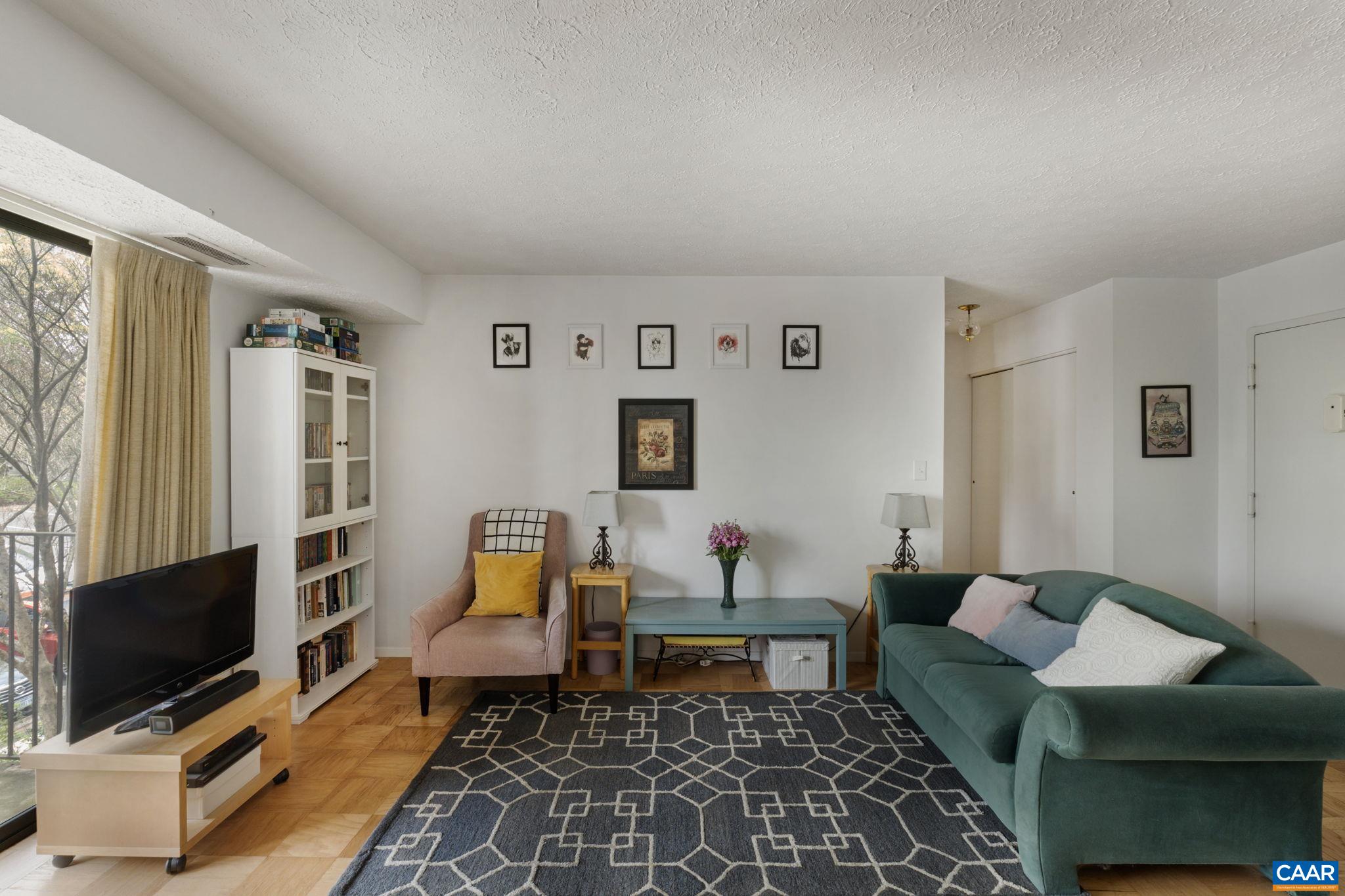 Discover the epitome of urban convenience and serene living in this charming condo nestled in highly coveted North Downtown Charlottesville. Enjoy one-level living and a private balcony offering lush green views. With its prime location just moments away from downtown attractions, and a leisurely stroll to UVA, enjoy the perfect blend of low-maintenance lifestyle and vibrant urban living.