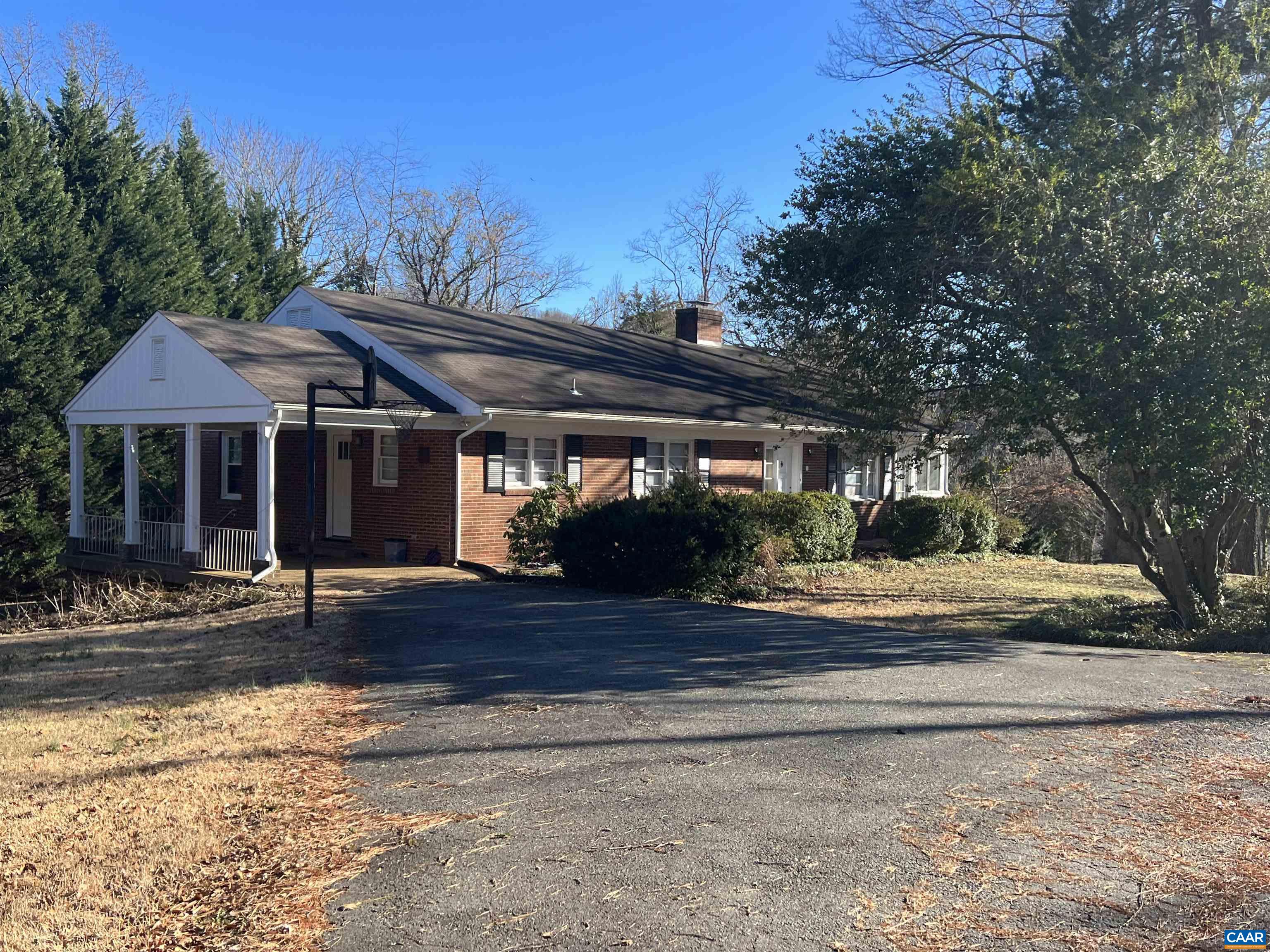 Charming ranch style home on over one acre w/ 2 car garage & carport. This 3 bedroom, 2 bath home is close to the neighborhood pond and walking trails to Fox Haven Farm. Ideal location to Farmington, Boars Head and UVA.