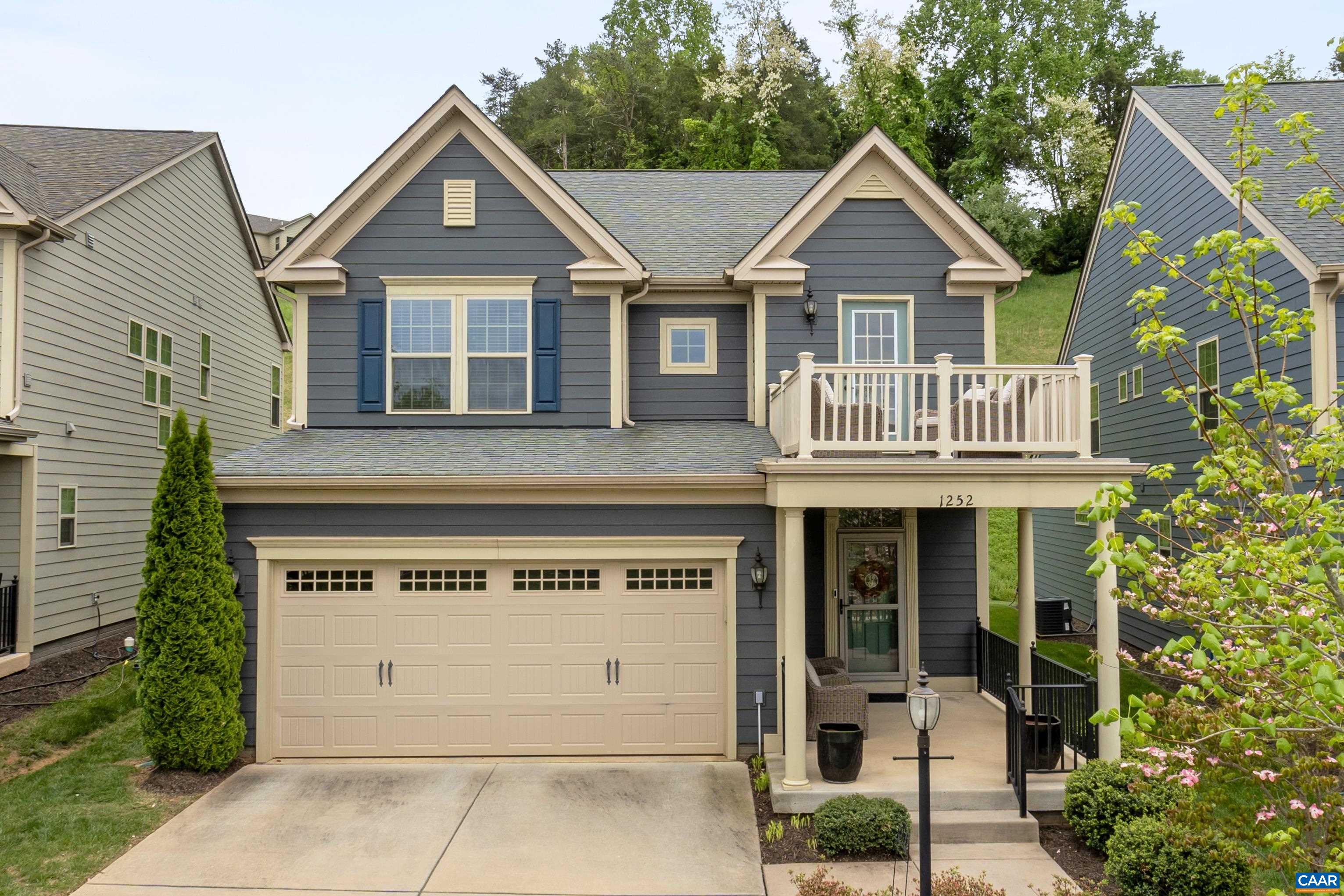 OPEN HOUSE Saturday 1-3:00 Another sweet home in the amenity rich Cascadia neighborhood. Modern and designed with functionality in mind, this home has hardwood throughout the main level which includes an office space, proper dining room and sweet light filled family room with a cozy fireplace that opens to the spacious kitchen with granite and stainless steel appliances. The spacious primary bedroom enjoys a walk-in closet and bathroom with a frameless shower and double vanity. The other three bedrooms upstairs are nicely sized and are on the same level with a rooftop sitting area that enjoys the afternoon sunsets overlooking Darden Towe Park. The private backyard has a nice stamped concrete pad for entertaining.  Yes! This house has Ting fiber internet. The location of this sweet home can't be beat with the community clubhouse, pool, one of two playgrounds and walking trails just a few steps away. Located in the Pantops section of town, only minutes to the Downtown Mall, MJH, shopping and I64.