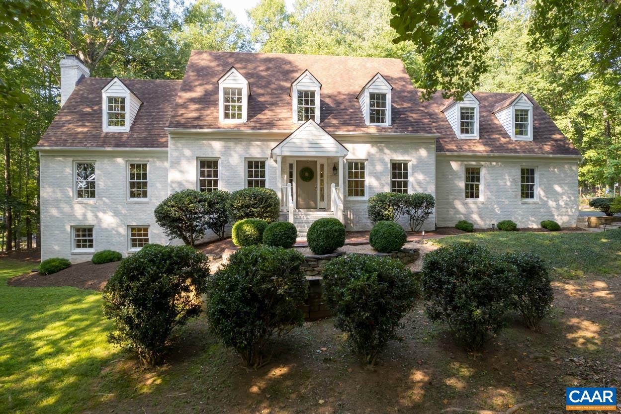 Nestled on a quiet cul-de-sac in the desirable Ivy Oaks neighborhood, 2800 Old Oaks Spur is a charming 4-bedroom, 4.5-bathroom colonial that has been meticulously maintained and nicely updated. The versatile layout offers a blend of formal living spaces, a home office, and an open kitchen that seamlessly connects to the back patio for easy indoor-outdoor living. All four bedrooms are located upstairs, including a spacious primary suite with a walk-in closet and en-suite bath. The two hall bedrooms share a large bath with double vanities, while the oversized guest room features its own private bathroom. The well-appointed laundry room is also conveniently located on this level. An expansive walk-out basement offers endless possibilities with high ceilings, a full bathroom, dedicated storage, and a cozy family room with a wood-burning fireplace. Situated on an elevated 2-acre lot, this classic Ivy home is within walking distance of Ivy Elementary. Numerous improvements include new HVAC units, new appliances, interior/exterior painting, refinished hardwood floors, & a new distribution box for the septic system. Ideal location off Owensville Rd and only 5 min to Duners! No HOA, public water and easy access to Crozet, UVA and 64.