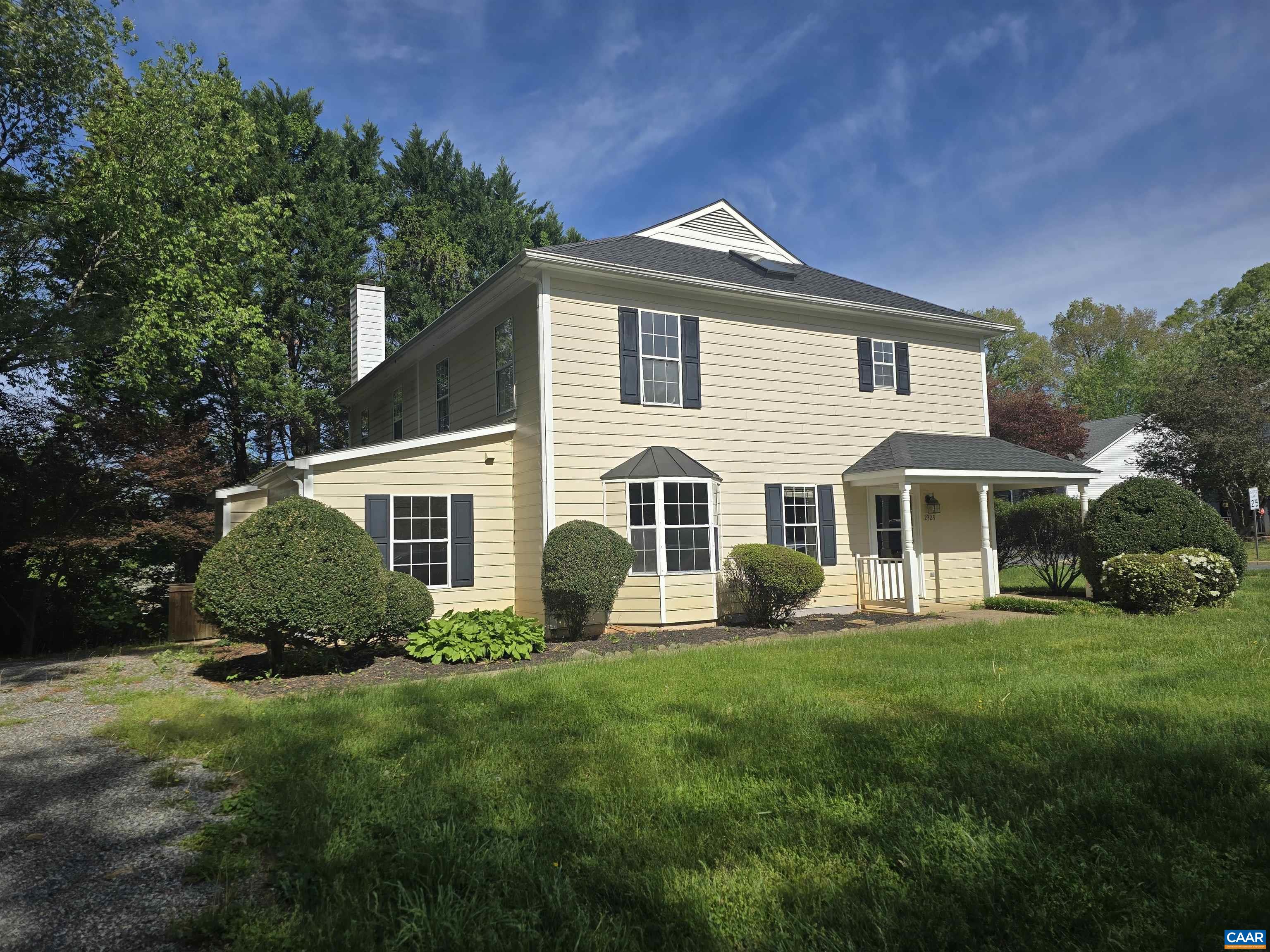 Don't miss this fantastic opportunity to own an affordable home in Albemarle County! This charming townhome offers an excellent value with a spacious layout and modern finishes. This property offers a great blend of convenience and affordability.  Beautiful corner lot with wraparound porch. Spacious open floorplan with new luxury vinyl plank flooring throughout main level.  Home boasts large living room, dining area and spacious eat-in kitchen.  Upper level features 3 bedrooms including primary bedroom with ensuite bath, brand new carpet and remodeled bathrooms; new paint; New lighting, new roof 2022;  New landscaping; driveway  (parking for 4 vehicles+ on street for additional 3 cars) Powerwashed;  New stove and fridge; newer washing machine, dishwasher garbage disposal,  hot water heater replaced 2018. Brand new hvac system.   Convenient to NGIC, Hollymead Town Center, schools and UVA.