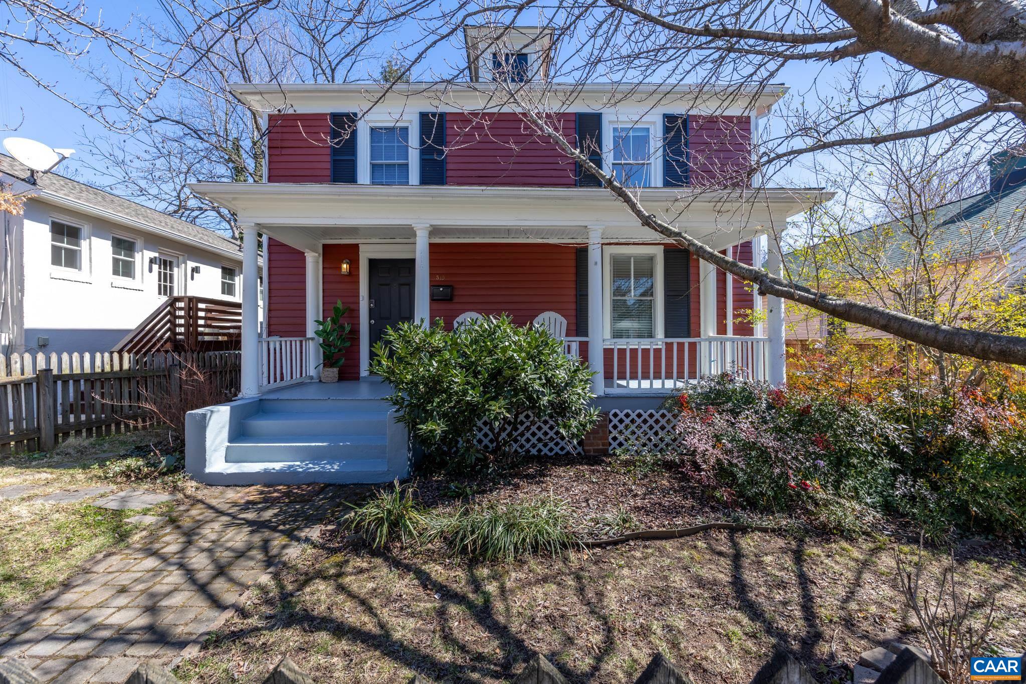 **Rare Find in Historic Charlottesville! Step into timeless elegance with this meticulously maintained 1925 gem, perfectly positioned between Downtown Mall’s vibrant energy and UVA’s academic prestige. Walk just minutes to boutique shops, acclaimed restaurants, and the Amtrak station—urban convenience meets classic charm. Inside, discover 3 bedrooms and 2.5 baths complemented by original hardwood floors, blending historic character with modern comfort. The fully fenced backyard offers a private oasis, while mature cherry trees frame the inviting front yard. Zoned for expansion, this property is a goldmine for investors or visionaries seeking to build additional units or create a custom compound. Whether you crave a turnkey home or a strategic investment with limitless potential, this rare offering delivers both. Seize the chance to own a piece of Charlottesville’s legacy while shaping its future—act fast before this unparalleled opportunity slips away!