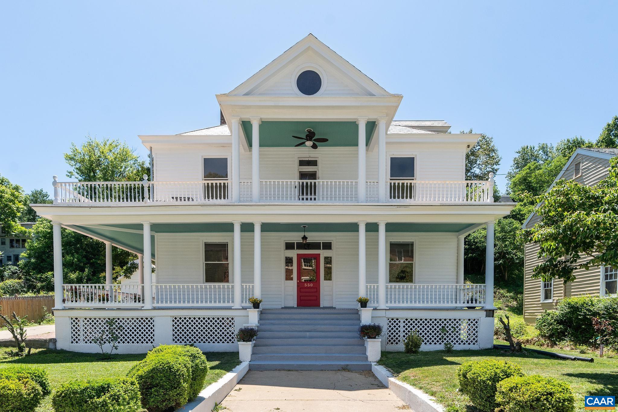 Amazing opportunity to own a piece of Scottsville history. This stunning residence has unlimited possibilities, including a grand downtown home. Showcasing original period architectural details, original hardwood floors, and double porches that overlook the downtown area. Finish the spacious walk-up attic into a private owners suite. Beautiful mature landscaping. The unfinished, original carriage house provides potential for expansion and/or a Main Street office space. Enjoy being able to walk to everything Scottsville has to offer, local brewery, bakery, coffee shop, restaurants, library, Van Clief nature area/walking trails, and the James River public access.