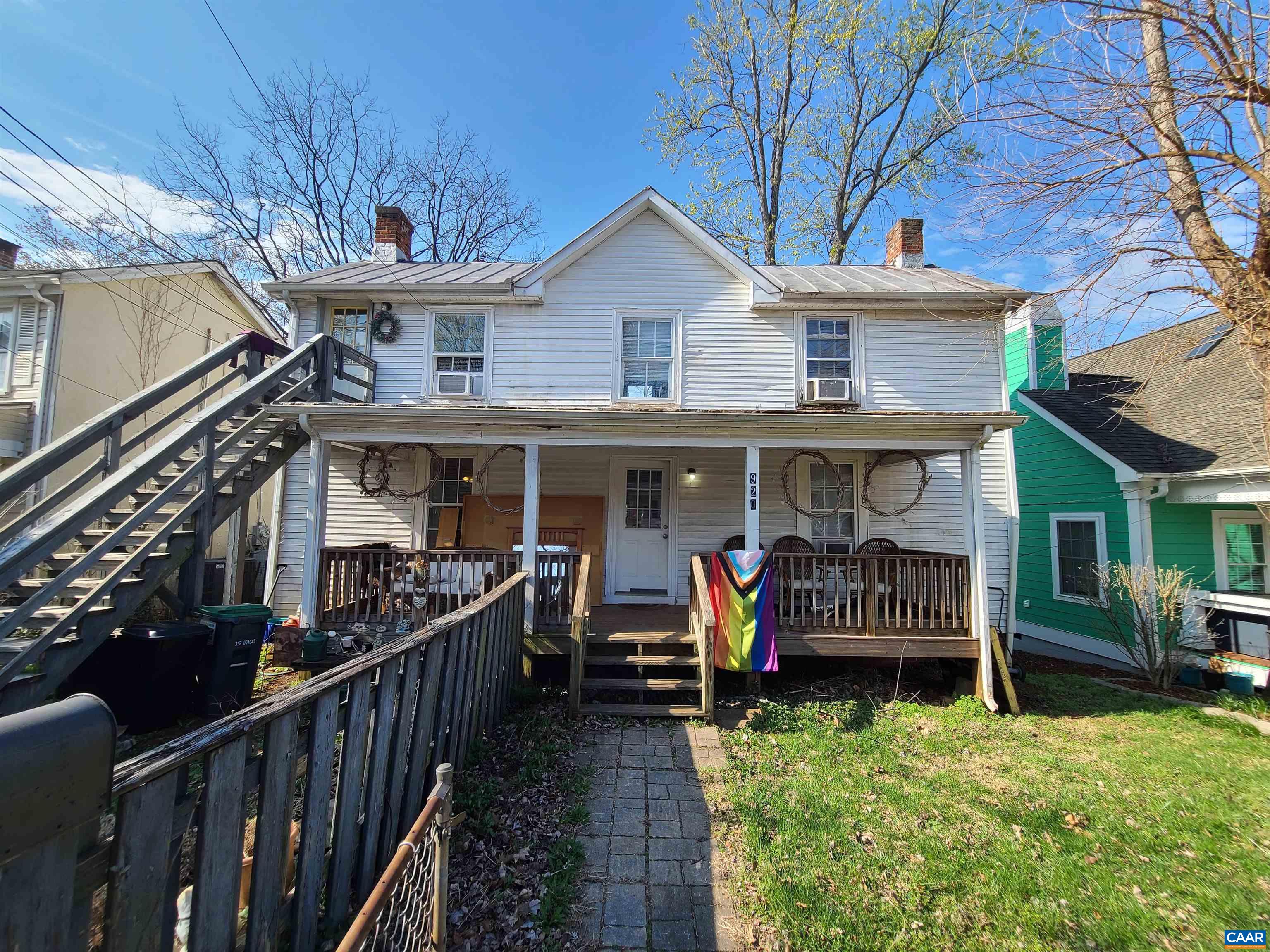 Zoned RA and located in prime location! Walking distance to Downtown Charlottesville. Redevelop this property into modern tri-plex or upgrade and continue to rent as a du-plex. Move into 1 apartment and rent the other unit. Endless options for this Belmont gem.