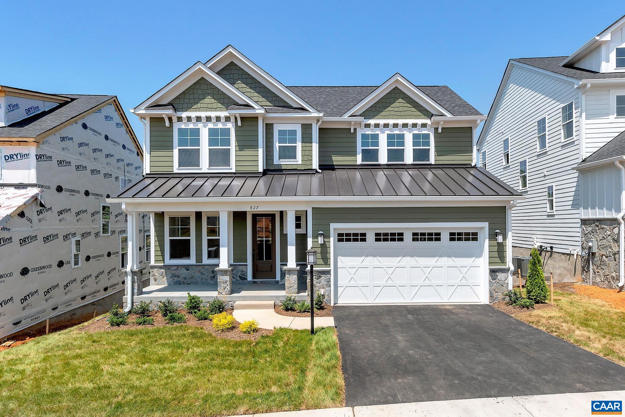 Discover The Grove at Brookhill, a new, serene neighborhood surrounded by woods and conveniently located near Route 29 North in Charlottesville. This to-be-built, Redwood farmhouse offers a spacious kitchen with a walk-in pantry, plus a drop zone off the two-car garage for seamless entry. The main-level primary suite boasts a large walk-in closet, while the upstairs includes two additional bedrooms, a shared bath, and a spacious unfinished loft. Finish the loft for even more living space! The walkout basement includes a rec room, a bedroom, and a full bath. Designed with quality in mind, the home features 2x6 exterior walls, real stone accents, oak stairs, solid core doors, wood shelving, a tankless water heater, and a 95% efficient Trane HVAC system. Select your preferred homesite and make it yours today! Photos are of a similar completed home; lot premiums may apply. ~8-9 month build timeframe