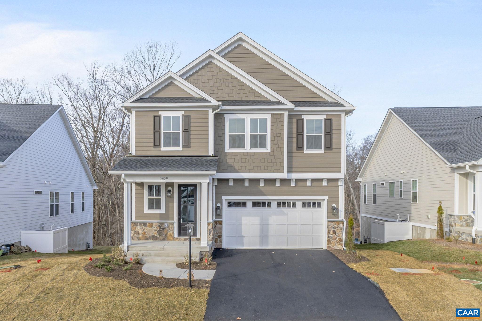 The To-Be-Built Chestnut with a finished WALKOUT BASEMENT, including a rec room, bedroom, and full bathroom, is now available to customize with a ~8-9 month build timeframe! This earth-friendly, farmhouse-style home has a generously sized kitchen with a walk-in pantry and drop zone from the attached 2-car garage for added convenience. Function meets design on the second level with a huge walk-in closet off the primary bedroom, double vanities, oversized shower, three additional bedrooms, a shared bath, and a sizable laundry room. The Grove at Brookhill is a BRAND NEW community nestled by woods but with all of the close conveniences on Route 29. Offering an extensive array of included features such as 2x6 exterior walls, real stone exteriors, oak stairs, solid core doors, wood shelving, a tankless water heater, 95% efficient Trane HVAC, and so much more. SECURE YOUR FAVORITE LOT TODAY. All photos similar to.