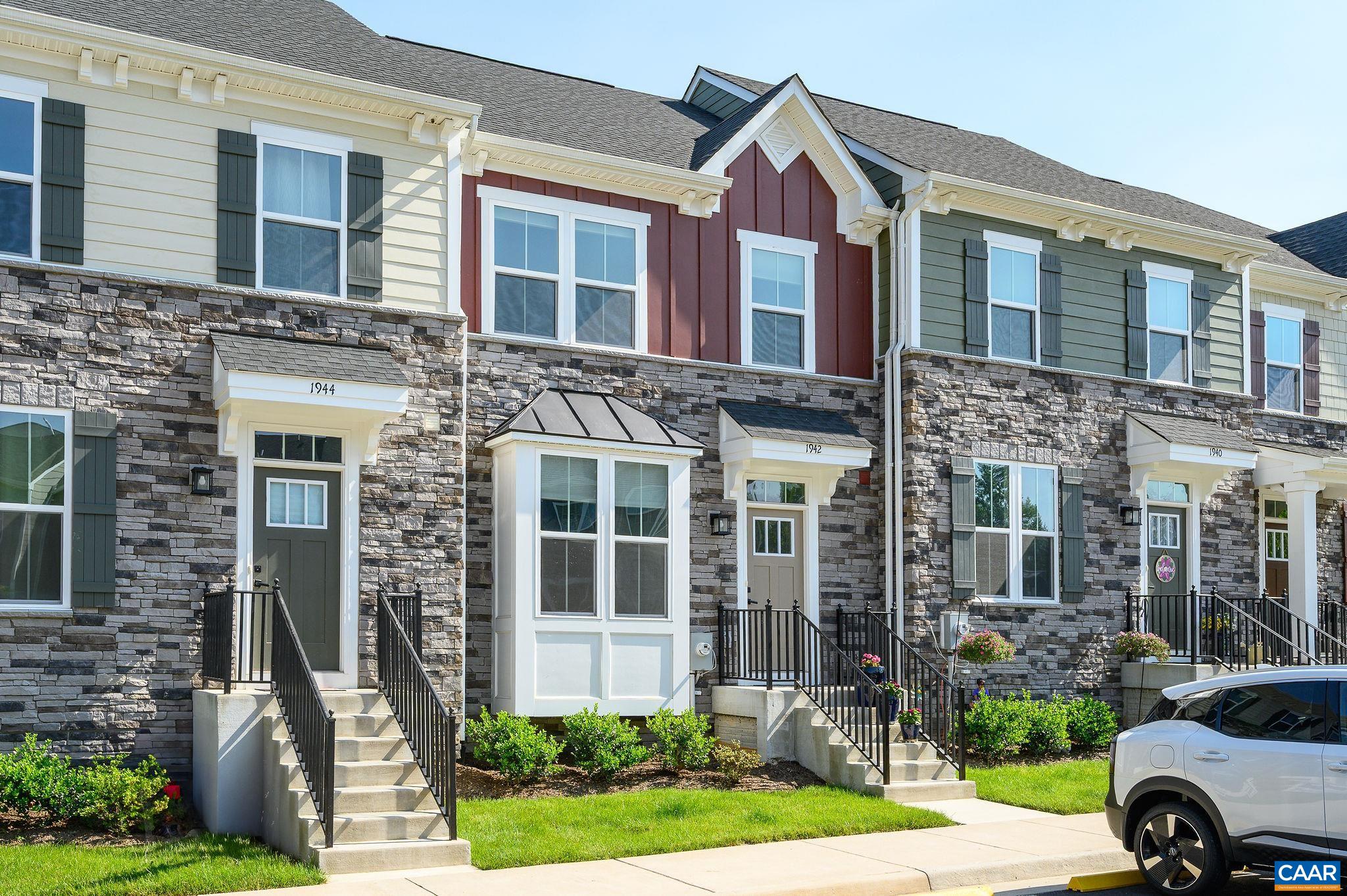 EXCEPTIONAL VALUE for almost-new townhome conveniently located in popular community of Timberwood Square at Forest Lakes. 3 BR, almost 2,300 sq ft. home w/ LARGE YARD is comfortable, well-designed and energy efficient.  Dazzling kitchen at the heart of main level offers function and style with an oversized island, granite counters, upgraded appliances & crystal pendant lights. Spacious great rm, open dining area & private rear deck overlooking a pond make entertaining a joy! Extras include 9 ft ceilings throughout 1st & 2nd floors, large windows and custom blinds. Primary suite feels like a luxury retreat with walk-in closet and spa-inspired bath w/ dual vanities, garden tub & separate shower. Large Rec room/flex space in walkout lower level is perfect for movie nights, gaming & relaxing. You’ll find a half bath & abundant storage on this level too- along with access to the patio and level lawn. No shoveling, mowing, leaf blowing or mulching- that is all taken care of by the HOA! Maintenance-free living allows you to spend your free time on miles of trails, at TWO community pools, fitness center, basketball & pickleball courts and enjoying the playgrounds. WALK to Target, Starbucks, PetSmart. Priced $55K below tax assessed value!