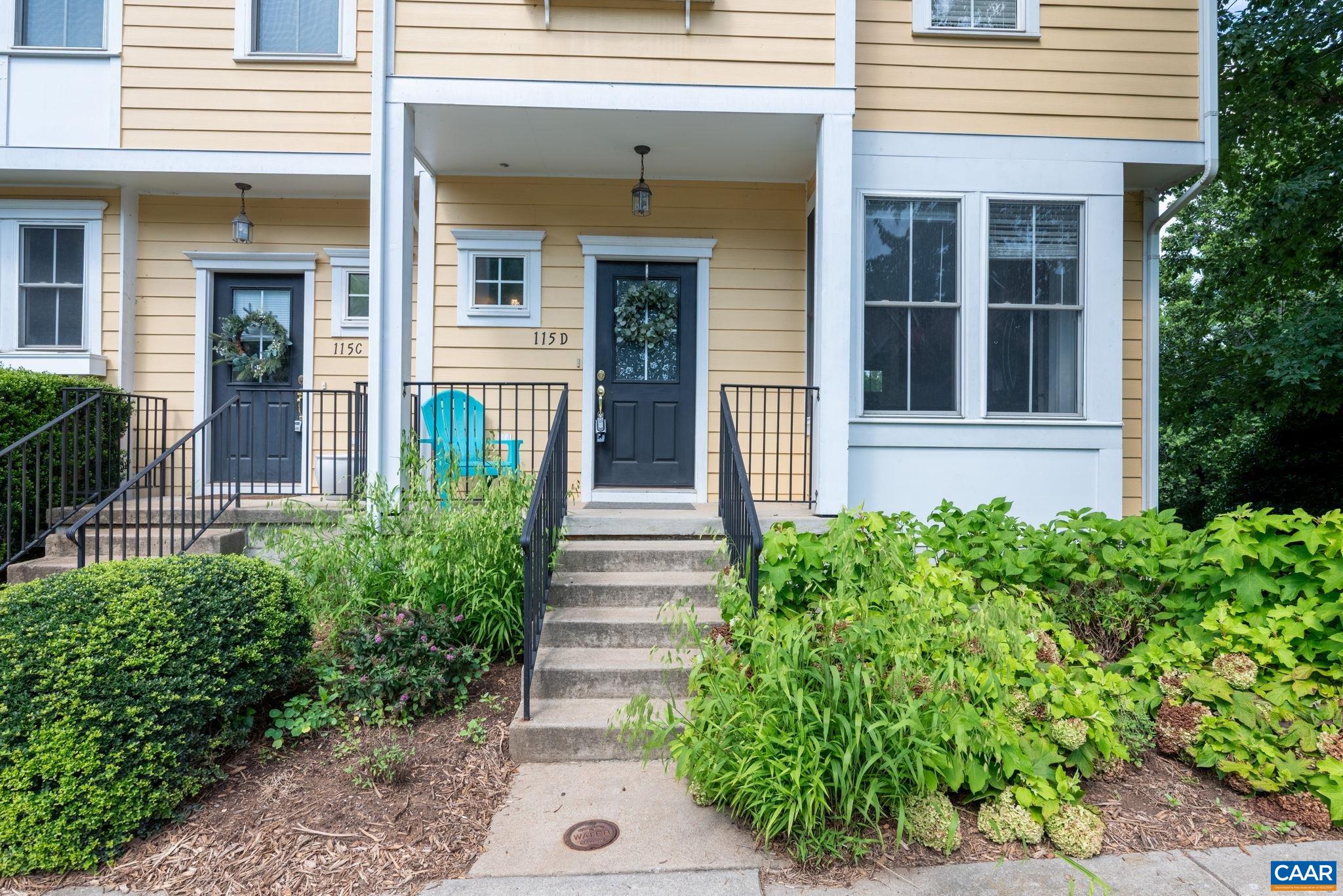 Perfectly located near the heart of the city! Rare opportunity to own an end unit condo only minutes to downtown C'ville, UVA, Rivanna Trails, and more.  Recently renovated master bathroom, all new oak hardwood floors upstairs, fresh paint, new fridge and new oven. Basement downstairs is a blank slate with the potential to add living/exercise space, with a walk out.  Spacious living room with gas fireplace and built in shelving. Schedule a showing today!