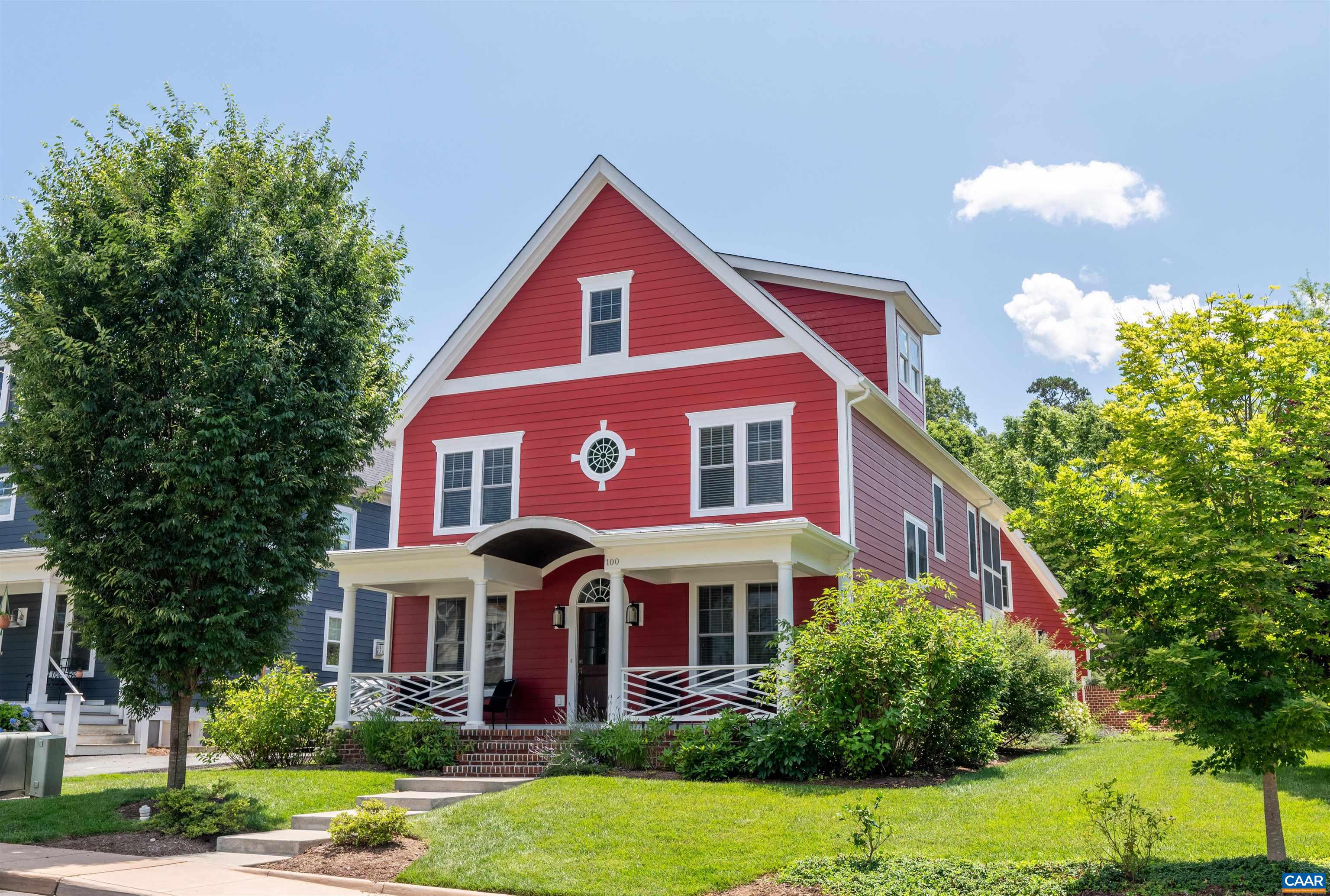 This handsome four-square style house is ideally sited in the coveted pocket neighborhood of Oaklawn, located in popular Fry's Spring. Built in 2017 with nearly 3,000 sq ft and designed with lots of flexibility, the house has three floors with 3/4 bedrooms and three full and one half baths. The main level features study/library/music room with built in bookshelves, dining room and adjacent butler's pantry with wine rack and refrigerator, open kitchen family room with large island w/ seating for three, and high end appliances, half bath, large mudroom easily converted to breakfast area and screened porch convenient for outside dining. The second level has a large primary bedroom suite with two walk-in closets, a dressing area or newborn nook, large primary bath with walk in shower and deep soaking tub and a screened TV/sleeping porch as well as two other bedrooms with large closets, another full bath, and laundry room. Although the property tax records show this as a three bedroom house, the large bonus room on the third floor can easily be used as a fourth bedroom - outstanding sleeping quarters for kids and great for sleepovers - or an office, large library or music room, au pair or in-law suite, as there is also a full bath.