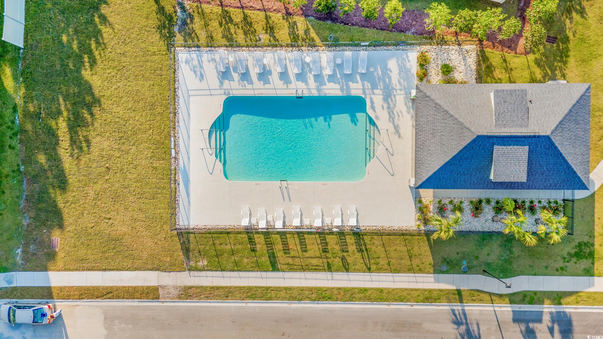 Birds eye view of property