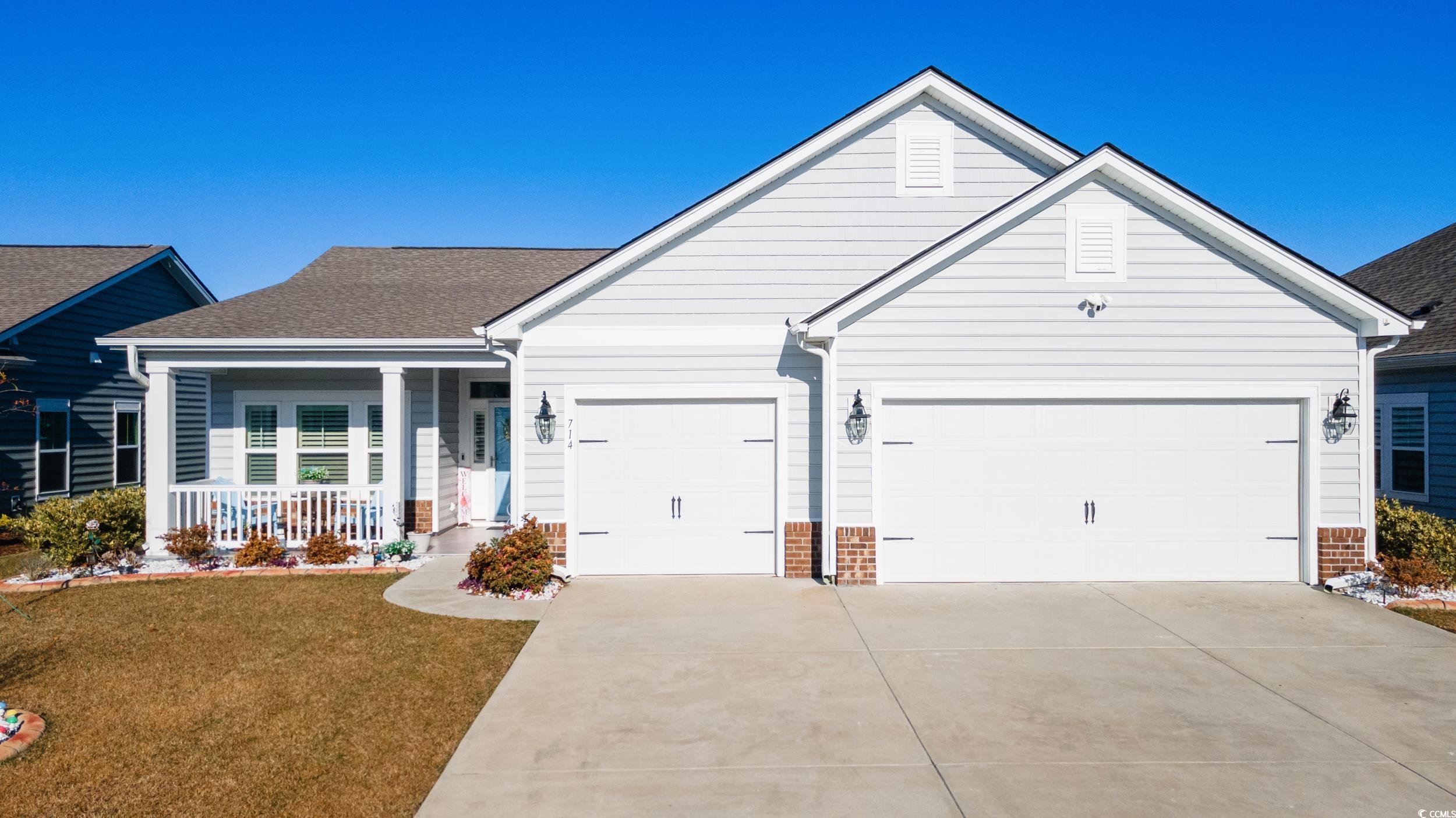 Open house Saturday 12/14/24 at 1:00-4:00   Welcome to this beautiful Muirwood Model built by Lennar with a host of upgrades in the desirable Forestbrook Estate neighborhood.  This is a Natural Gas community with Smart Home conveniences.   Why buy new when you can own a newer home (2019) with the upgrades already done for you.  This home has luxury laminated vinyl flooring throughout.  The open floor plan has a wainscotted formal D/R joined by a Great Room with vaulted ceilings, ample windows and a beautiful gas fireplace.  The Kitchen overlooks the Great Room area and is a chef's dream with a huge 7' quartz island, countertops & breakfast nook. The kitchen is fitted with SS appliances and the range boasts a custom hood and in-drawer Sharp microwave, and Bosch D/W.  You will have more than enough storage with 36" & 42" staggered cabinets and a walk-in pantry with a nearby Laundry Room.  The Primary Suite offers a walk-in closet and an en suite with double granite vanities, and a huge walk-in shower with seat and W/C.  Come relax in the large, tiled and screened-in rear patio that's perfect for enjoying the infamous South Carolina skies.  The patio windows have been custom fitted with an Eze Breze enclosure system creating a 3-season room.  The backyard is fenced and private.  The painted and insulated 3-car garage is the envy of the neighborhood and includes a drop down ladder giving access to storage space above.  Additional highlights include: a whole house salt water filtration system, Rennai tankless water heater, lovely landscaping, irrigation, gutters and regular pest and termite treatments.  This home has been well cared for.  Enjoy the Forestbrook Communities 2 pools, clubhouse, playground and garden center along with plenty of nearby shopping, dining and the gorgeous beaches minutes away.  The Myrtle Beach airport is just a short drive away as is Coastal Carolina University.  Don't miss seeing this home.