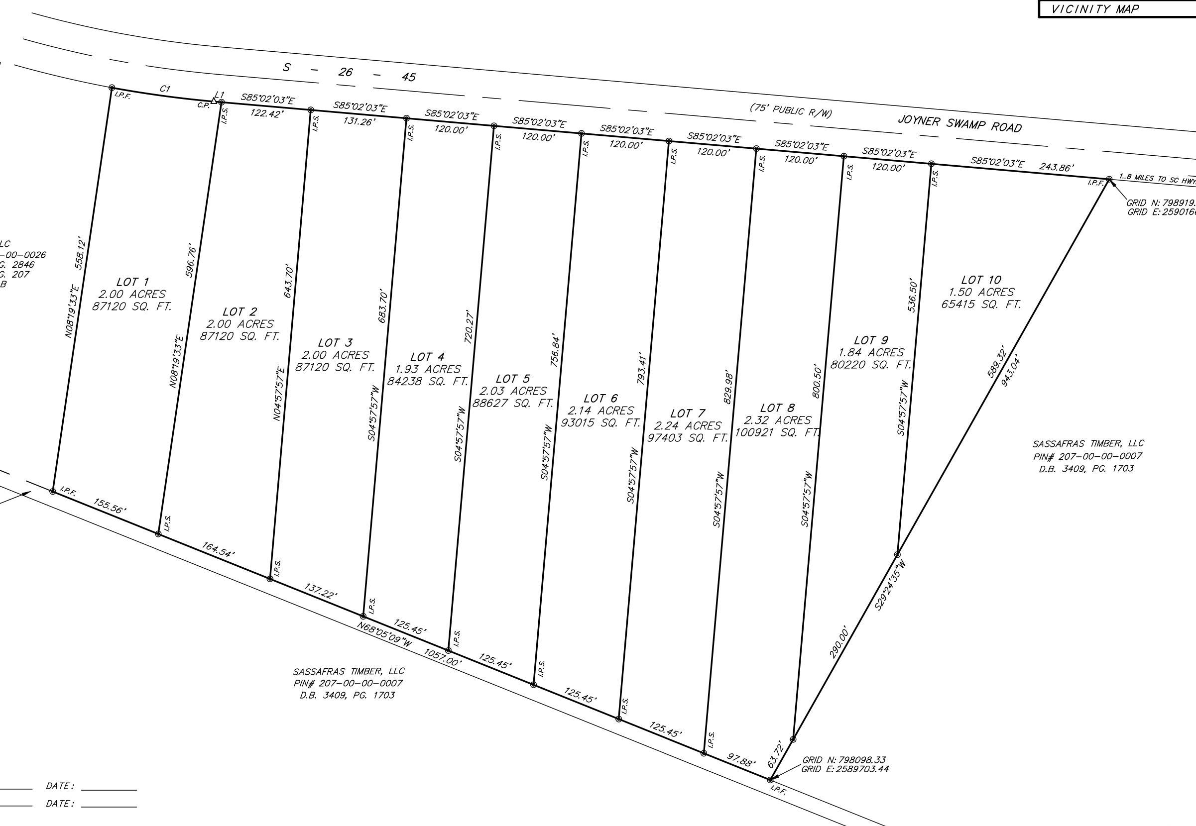 TBD Joyner Swamp Rd. Galivants Ferry, SC 29544