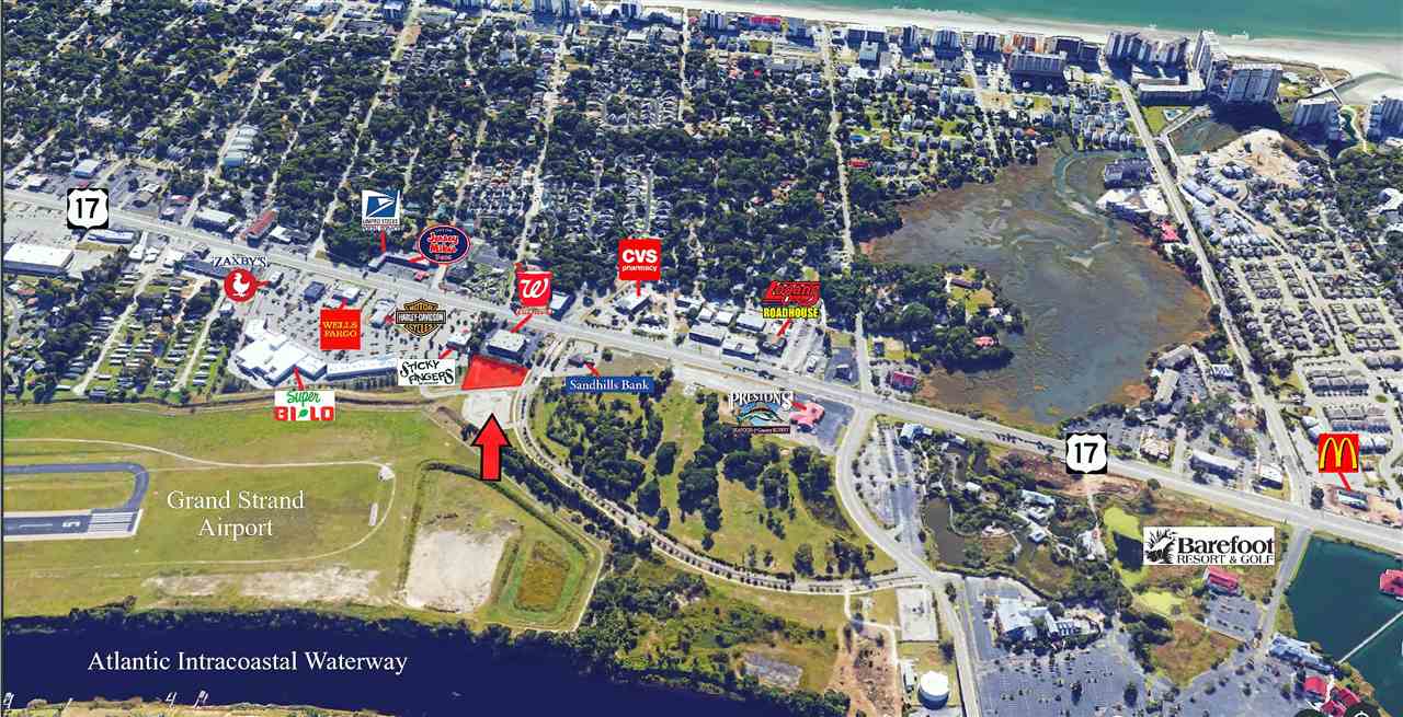 us hwy 17 lot and windy hill drive with 86 ft of road frontage at entrance of barefoot resort and golf and barefoot commons next to walgreens! over 46,000 cars pass this lot daily! build to suit with long term lease!