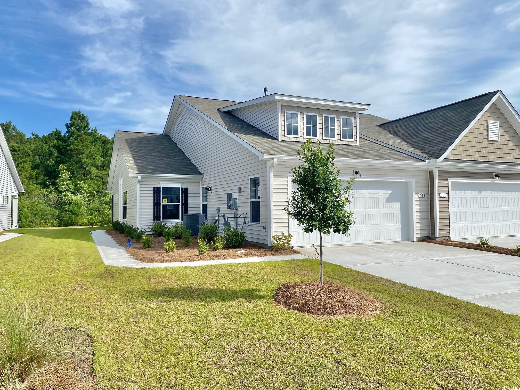 carolina forest school district!!! the perfect location in the carolina forest area; close to conway medical center, college, downtown conway, myrtle beach shops/restaurants! this new community offers a clubhouse, pool and fitness center! lovely, low maintenance, paired ranch home in a new community! this tuscan floorplan offers a spacious, open layout all on a single level. with vaulted ceilings, tons of natural light throughout the living and dining areas, large kitchen island, and spacious covered, this home is perfect for entertaining! the kitchen also features granite countertops, stainless steel appliances and large pantry with ample storage. roomy primary bedroom suite with walk-in closet and private bath with dual vanity and 5' walk-in shower. this home also features a tankless water heater, and our home is connected smart home package.  *photos are of a similar tuscan home.  (home and community information, including pricing, included features, terms, availability and amenities, are subject to change prior to sale at any time without notice or obligation. square footages are approximate. pictures, photographs, colors, features, and sizes are for illustration purposes only and will vary from the homes as built. equal housing opportunity builder.)