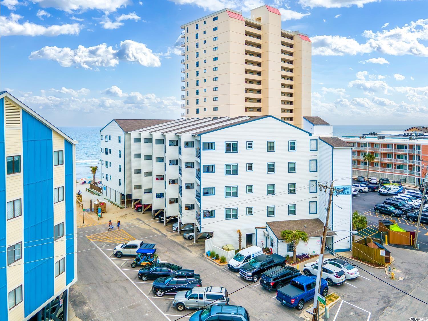 great opportunity with ocean views now available in the highly sought after building in garden city beach, carolina shores. this first floor 1br/1b unit comes fully furnished and offers hardwood flooring, stainless steel appliances, tile backsplash and more. bedroom is very spacious and has plenty of closet space. notable exterior features include balcony with ocean views, community pool on the oceanfront, community laundry room and more. carolina shores is well known for its location in garden city beach, which is close to all shopping, dining and attractions the area has to offer. make an appointment today!