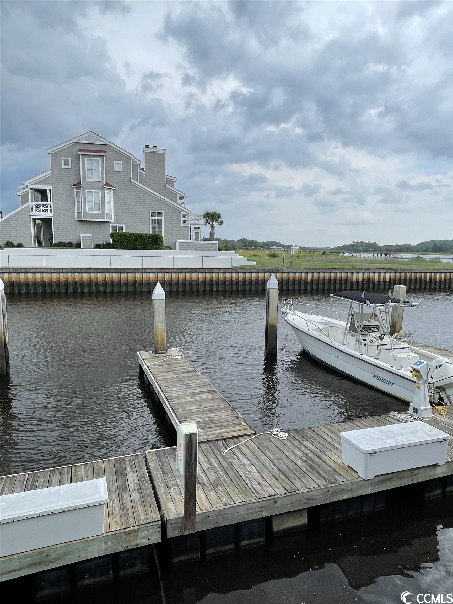 looking for an affordable boat slip in the perfect location? mariners pointe marina of little river is the place to be. this 25 foot slip is near the mouth of the marina & allows easy access to the waterway & just a few miles to the ocean with no bridges!  amenities include onsite dock master, dock box, water, trash pick up, showers, club house, wifi, lounge, pool & hot tub and even pickle ball, tennis and basket ball courts.