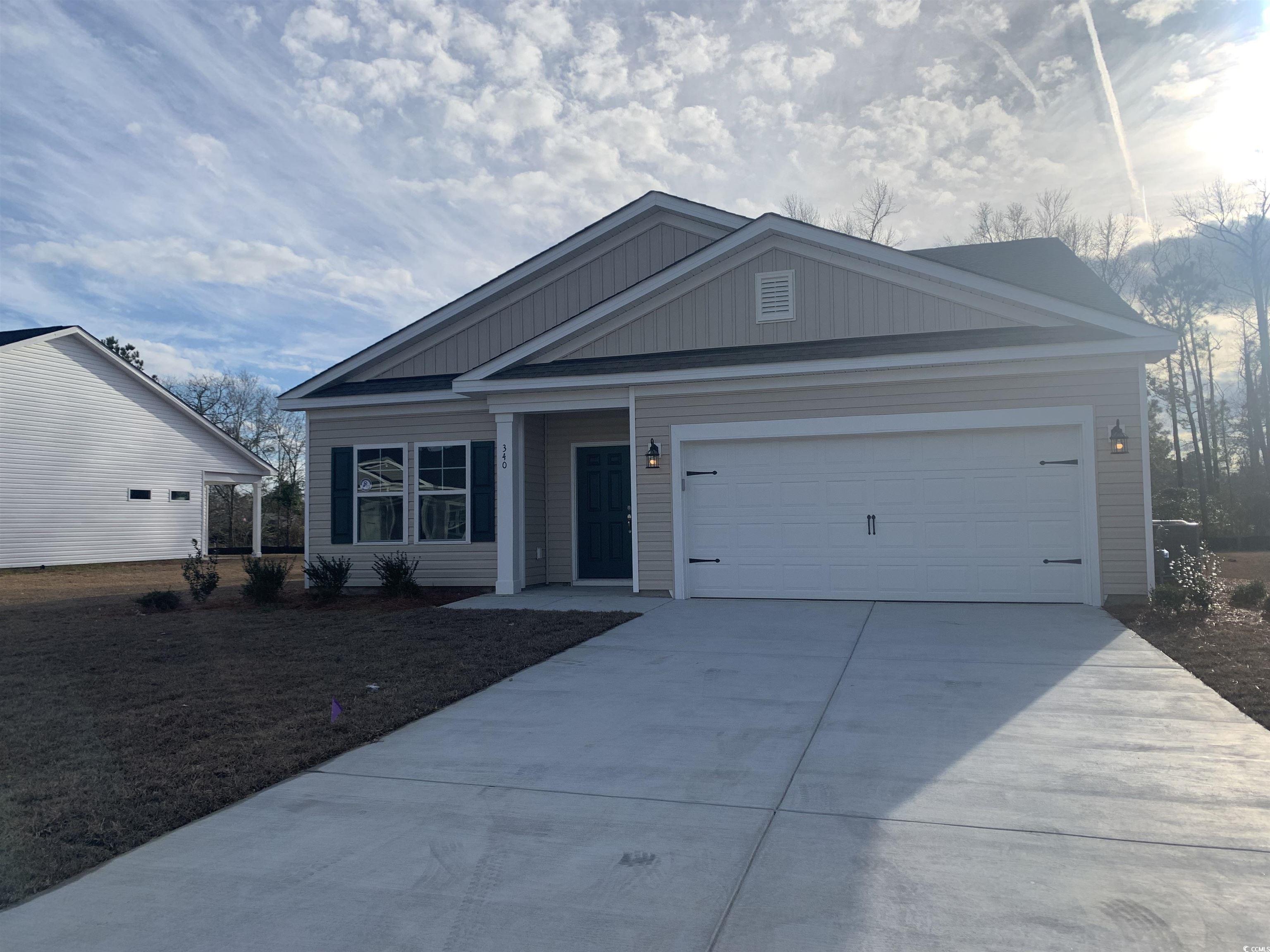 this new home is ready to move in!! located in great southern homes newest community beach gardens in conway, sc! standard features included are full irrigation, garage keypad & two car fobs, granite counters, framed mirror over bathroom vanites, gas tankless water heater, 14 seer gas hvac, 9ft ceilings, thermal envelope air sealing, r50 air blown attic insulation just to name a few! this great, new community features oversized homesites, affordable pricing plus modern plans that feature larger kitchens and entertaining areas as well as outdoor living spaces. once you tour great southern homes original and carefully designed, energy-efficient homes that range from 1,400 square feet to 2,300 square feet, you’ll fall in love with our homes and with beach gardens! contact on site agent for more details! pricing, features, terms & availability are subject to change prior to the sale without notice or obligation.