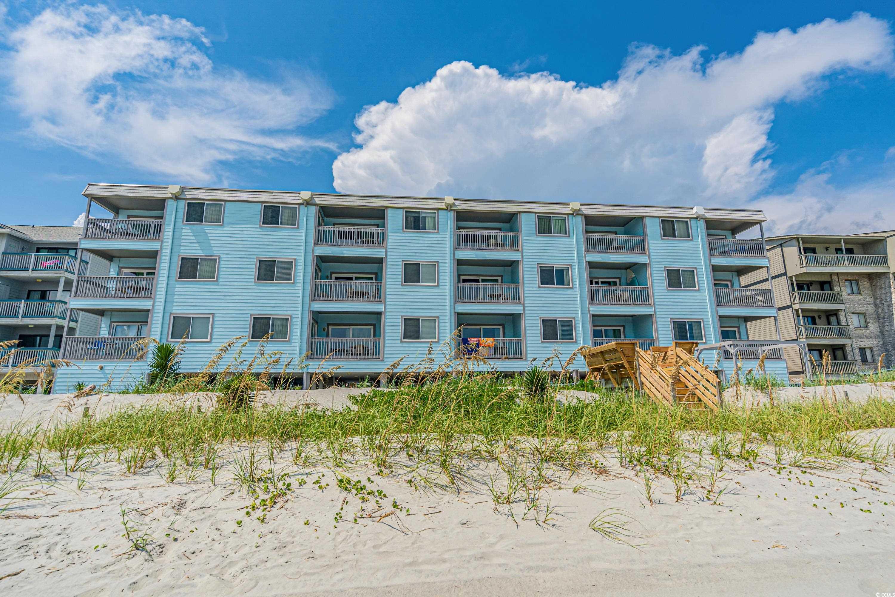 wake up to the soothing sound of the waves and breathtaking views of the atlantic ocean from this stunning second floor 2-bedroom, 2-bathroom condo in the heart of surfside beach. located in the desirable sandpebble beach club, this newly renovated complex offers the perfect combination of luxury, comfort, and coastal living. rare opportunity to buy a condo in this coveted surfside beach area.  whether you're looking for a primary residence, a vacation getaway, or an investment property, this condo offers it all. imagine sipping your morning coffee on the balcony while watching dolphins play in the surf, or taking a leisurely stroll on the sandy beaches just steps away from your front door.  surfside beach is known for its family-friendly atmosphere, and this condo provides the perfect opportunity to create lasting memories with loved ones. don't miss your chance to own a piece of paradise on the south carolina coast!  **key features:  -new roof in 2020 -fully-furnished unit with hotel grade furniture -new hurricane rated sliding glass door-2023 -new doors on the owner's closet-2023 -direct oceanfront views from the balcony -open and spacious living area with natural light and sleeper sofa -updated kitchen with granite countertops and stainless steel appliances -primary suite with ocean views and ensuite bathroom -second bedroom with twin beds at the front of the unit -private balcony to enjoy sunrise and ocean breezes -in-unit washer and dryer -elevator access for convenience -community hot tub  -private access to the beach -close proximity to dining, shopping, and entertainment  key complex features:  -new grilling area-2023 -new exterior paint-2023 -new stairwells-2023 -refinished and coated first floor concrete under the building -new fencing around the property  schedule a showing today and experience the beachfront lifestyle you've always dreamed of. your coastal oasis awaits!