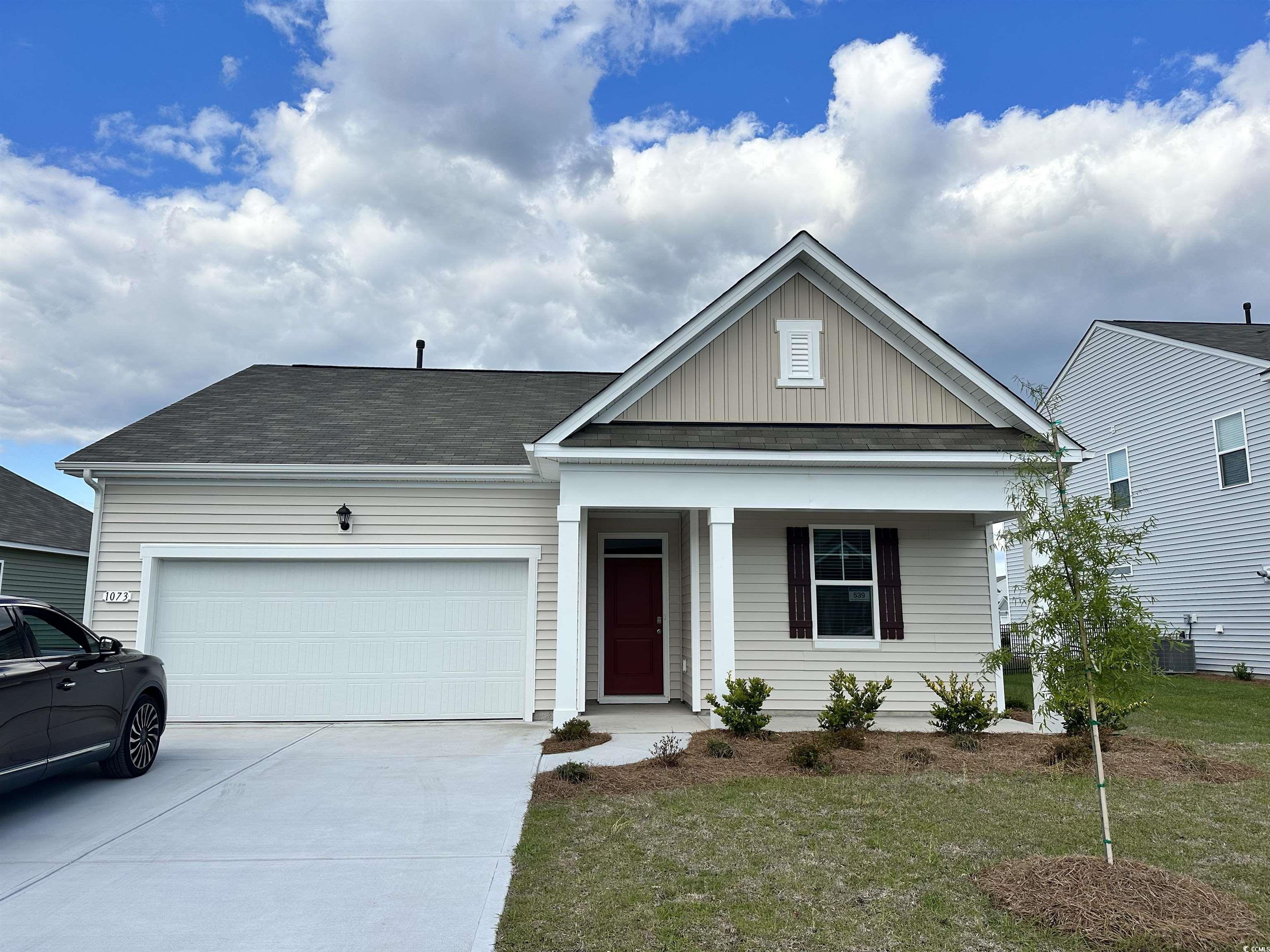 the perfect location; close to conway medical center, college, downtown conway, myrtle beach shops/restaurants and beaches. this new community offers a clubhouse, pool and fitness center! our cali plan is a thoughtfully designed one level home with a beautiful, open concept living area that is perfect for entertaining. the kitchen features granite countertops, an oversized island, 36" cabinetry, a walk-in pantry, and stainless appliances. the large owner's suite is tucked away at the back of the home, separated from the other bedrooms, with a walk-in closet and spacious en suite bath with a double vanity, 5' shower, and separate linen closet. spacious covered rear porch adds additional outdoor living space. this is america's smart home! each of our homes comes with an industry leading smart home package that will allow you to control the thermostat, front door light and lock, and video doorbell from your smartphone or with voice commands to alexa. *photos are of a similar cali home.  (home and community information, including pricing, included features, terms, availability and amenities, are subject to change prior to sale at any time without notice or obligation. square footages are approximate. pictures, photographs, colors, features, and sizes are for illustration purposes only and will vary from the homes as built. equal housing opportunity builder.)