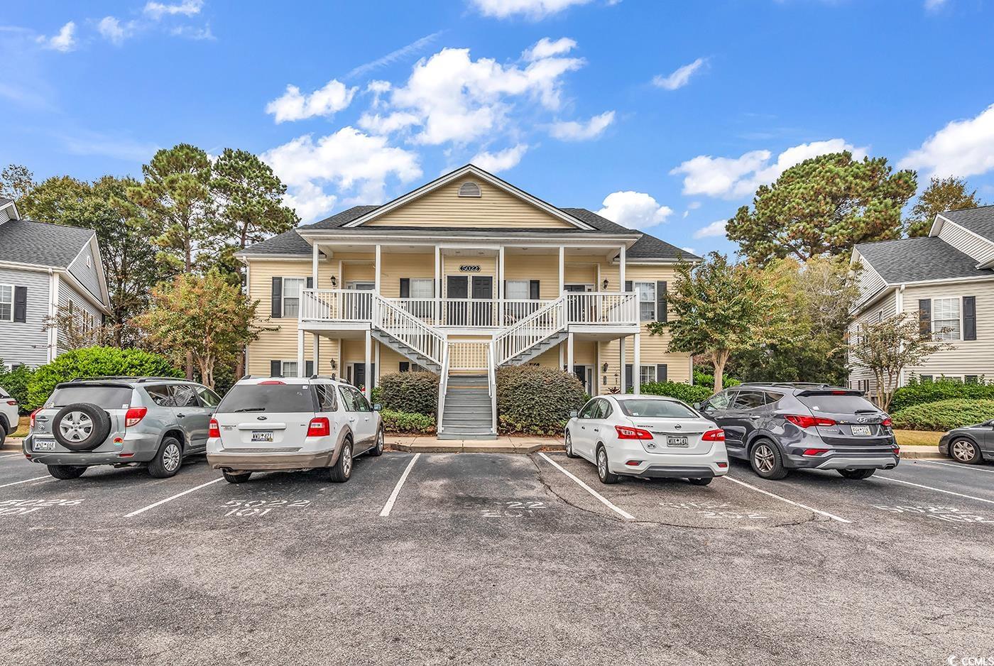 one of the lowest priced 3 bedroom condos in all of carolina forest! this 3br, 2ba condo is located in the gated community at the fountains! this is an end unit and has has all new lvp flooring in 2023, the hvac was replaced in 2019, and the water heater was replaced in 2022. this unit offers 1240 heated sqft and also has a screened in porch with privacy. the open kitchen has ample counter & cabinet space, room for barstools, and a dining space just close by. the master suite has room for a king size bed, a private bathroom, and walk in closet. the two guest bedrooms are great size and share a bathroom. the fountains is a gated community, has a community pool, and offers assigned parking spaces!