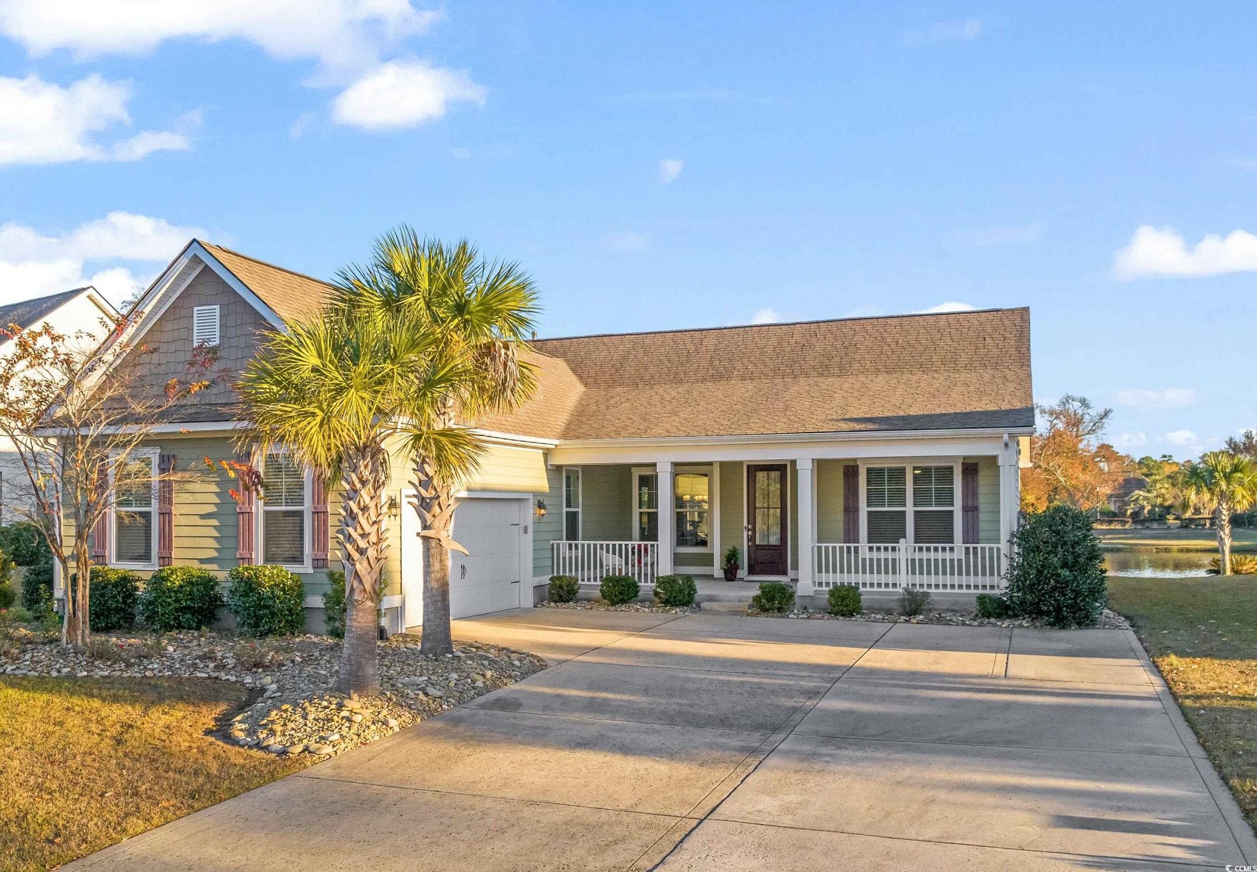 This is one not to be missed!!  Welcome to Seabrook Plantation, a gated, natural gas community. This home features 3 bedrooms, 2.5 bathrooms,  office and a 2 car garage all in a one story setting.  This East of 17 community will entertain you with holiday golf cart parades, seasonal functions, card games, garage sales, fund raisers, book club and more.  The open floor plan between the granite eat in kitchen, formal dining room and living room with vaulted ceilings make it perfect for large gatherings. The living room has 12 foot wide sliders leading to a generous sized screen room which exits to a patio of stone pavers.  This house is meticulously maintained with wood style tile floors through out the entire home.  The views from the front porch and the back yard are those that can not be matched.  Enjoy the sunset out front on your covered porch with a water/fountain view or relax by the stone fire pit overlooking water/fountain surrounded by custom stone retaining wall.   One of the most private settings in the community.  Home has natural gas tankless hot water heater and gas heat. This community is a golf cart ride to almost anywhere you need to go including Cherry Grove beach, Publix, Hobby Lobby numerous golf courses and restaurants.  Community has RV/boat storage, club house, pool and hot tub.