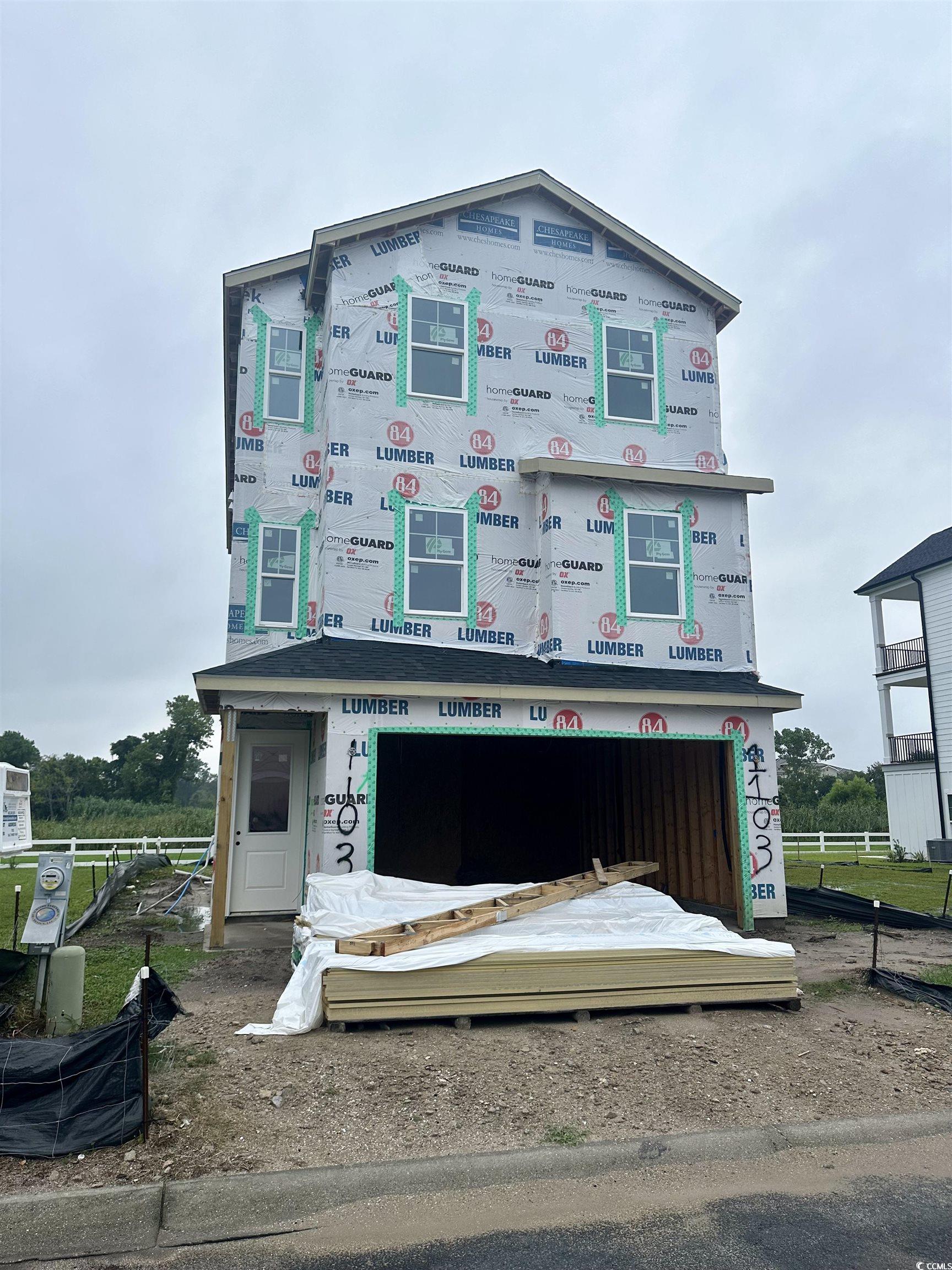 raised beach with covered front porch, 3 bdrm, 3.5 baths, recreational room downstairs,  open dining area, act now to choose selections!construction began in dec 2023. 8-12 months to completion. broker owned.