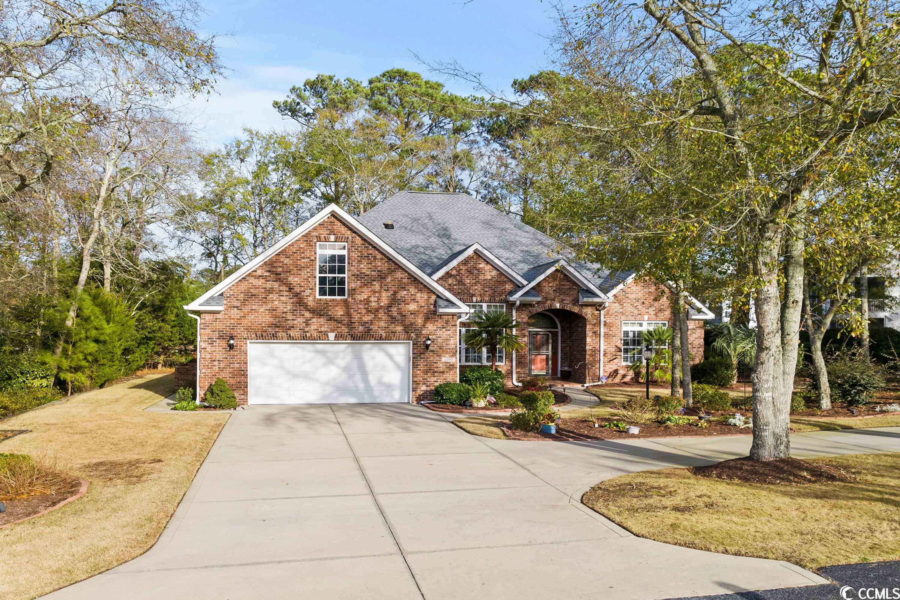 sensational views of the 6th green are an outstanding backdrop for this instantly appealing brick gem in highly sought after river hills.  the striking open concept design is a showstopper and is intriguing from the moment of entry.  a wide foyer leads to a great room with fireplace that seamlessly extends to a sun filled carolina room as well as formal dining room. beautifully equipped granite eat in kitchen is a chef's delight and features abundant custom cabinetry and counter space including a counter height breakfast bar and center island with storage.  there is also a huge walk-in pantry.  a well separated primary suite includes a walk-in closet with custom shelving that opens to an attractively planned bath with raised double sinks, sizable step in shower and jetted tub.  an additional feature to the suite is the den/study for the ultimate in privacy, when desired.  two large bedrooms, a full bath and laundry room complete the first floor.  in need of a flex room?  a wide stairway leads to a substantial multipurpose bonus room with full bath and closet that could easily be used as a 4th bedroom, exercise or media room.  the interior is tastefully appointed with soaring volume and vaulted ceilings, deep mouldings in every room, recessed lighting, arched and wide doorways and plantation shutters.  upgraded at construction with wood and tile floors.  new roof in 2023.  last but not least is the spotless oversized garage with extra storage and 2nd laundry sink.  situated on an extensively landscaped "estate" sized homesite with in-ground irrigation, rear patio with propane grill connection and circular driveway.  this one simply has it all and will be a fabulous place to call home for the lucky new buyer.  offered for sale by the original owner, the pride in care is evident both in and out. country club amenities available separately.  river hills is convenient to all the attractions of north myrtle beach, myrtle beach and brunswick county, nc as well as highway 31.