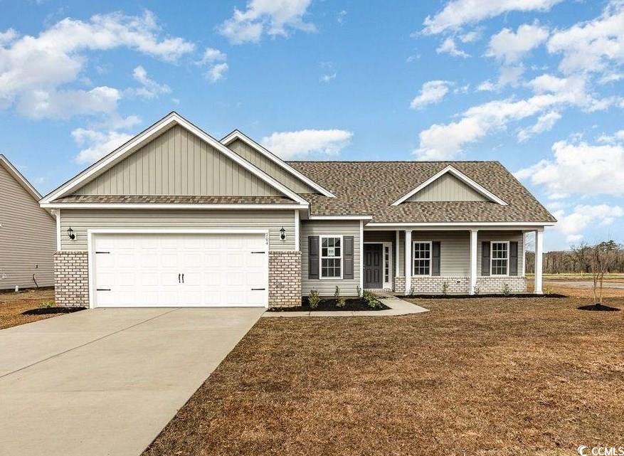 this freshly completed "blackwood"  plan located on a large homesite is stunning and one of the most popular plans that we offer. home is move in ready! at 1707+/- heated sq ft, you will enjoy 3 bedrooms and 2 bathrooms all on one level  with and a true split floor plan. a spacious light and bright dining area, office and family room that incorporates an open design.  chestnut ridge is a natural gas community. the kitchen has efficient stainless steel appliances, gas range, huge white farm sink,  large work island, and granite countertops and tile backsplash make cooking in your new home enjoyable. your master suite, separate from the other bedrooms, includes a large shower, a double vanity, walk-in closet, plus a separate linen closet for additional storage. enjoy the coastal breezes and peace and quiet of the area on your covered back porch.  beverly homes is the grand strand area leader in building affordable homes. take comfort in one of our newly constructed homes that has a reputation for quality and value. whether you are a first-time home buyer or looking for your next home, a beverly home community is sure to have a home that suits your lifestyle and needs. let us help you through the buying process and welcome you to your new home.  the chestnut ridge sales and information center is open tuesday - saturday 9:00 until 5: pm. please call to schedule appointments. we look forward to seeing you soon!