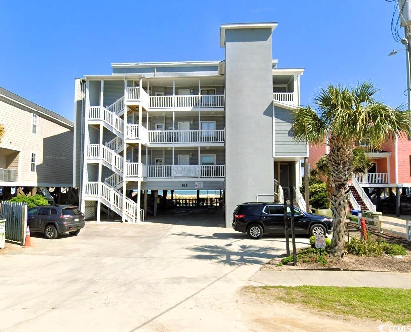 this is a great opportunity to own an oceanfront unit in surfside beach. this top floor unit has 3 bedrooms and 3 full baths with an oceanfront balcony.  inside you will enjoy the newly remodeled kitchen with gorgeous marble countertops and backsplash.  the luxury vinyl plank flooring is perfect at the beach and looks great. it is tastefully furnished and complete with everything needed to just move in.  the master bed and bath are on the first level along with the guest bedroom and bathroom.  the second floor features the 3rd bedroom with it's own full bathroom.  don't miss out on this unit in a building that has an elevator and pool.  it is close to the new surfside beach pier, library, restaurants and entertainment. call to schedule your showing today!