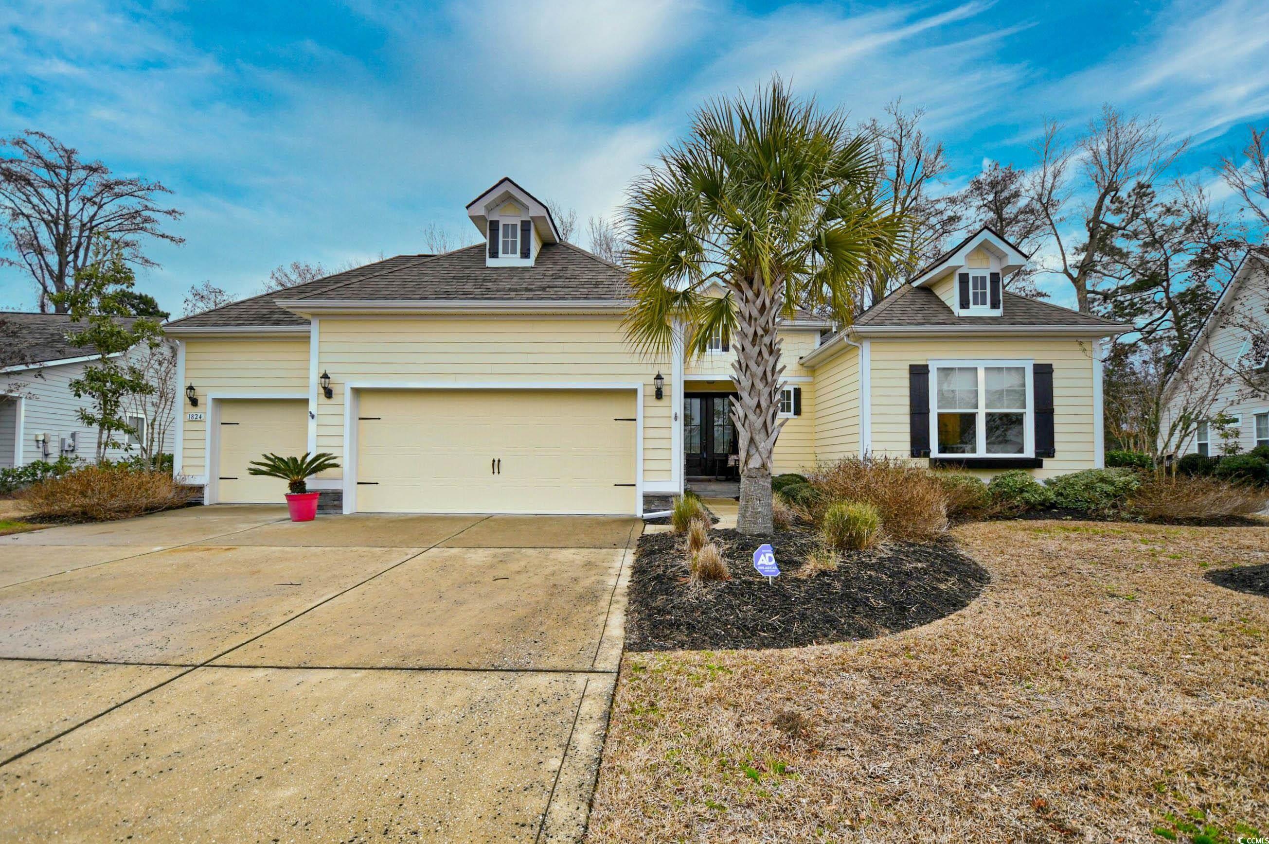 Nestled in the heart of North Myrtle Beach, this charming residence in Seabrook Plantation offers a perfect blend of coastal living and modern comfort. Seabrook is a natural gas, gated community located east of 17, just a short golf cart ride to the beach. This bright and spacious ranch boast 3BR/2.5BA with a large primary bedroom, private ensuite with double vanities and a large custom walk-in closet. The guest bedrooms have a jack and jill bathroom, giving each access to their own vanity for added privacy and convenience. A gourmet kitchen with double ovens, granite countertops, walk-in pantry and extra-large dining island is the heart of the home. Additional features include crown molding, upgraded lighting, fireplace, hardwood floors, fenced yard and an oversized 3 car garage, just to name few. Enjoy the tranquility from your expanded back screened patio with tile floors, on a private wooded lot with views of the pond, creating a private oasis, perfect for entertaining. Seabrook Plantation is a community with Clubhouse activities, pool, hot tub and RV/boat storage (currently on a wait list). I think you will agree this home checks all the boxes including location and convenience. Here you will find endless choices of activities, including golf, restaurants, shopping and entertainment for the whole family!